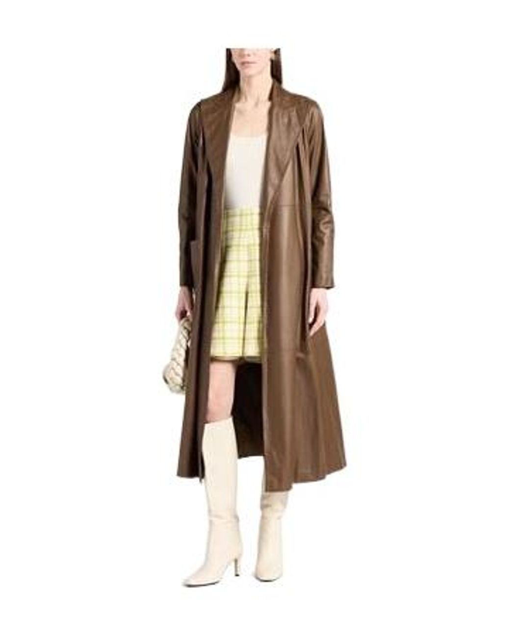Max Mara Brown Plain Colour Overcoats
