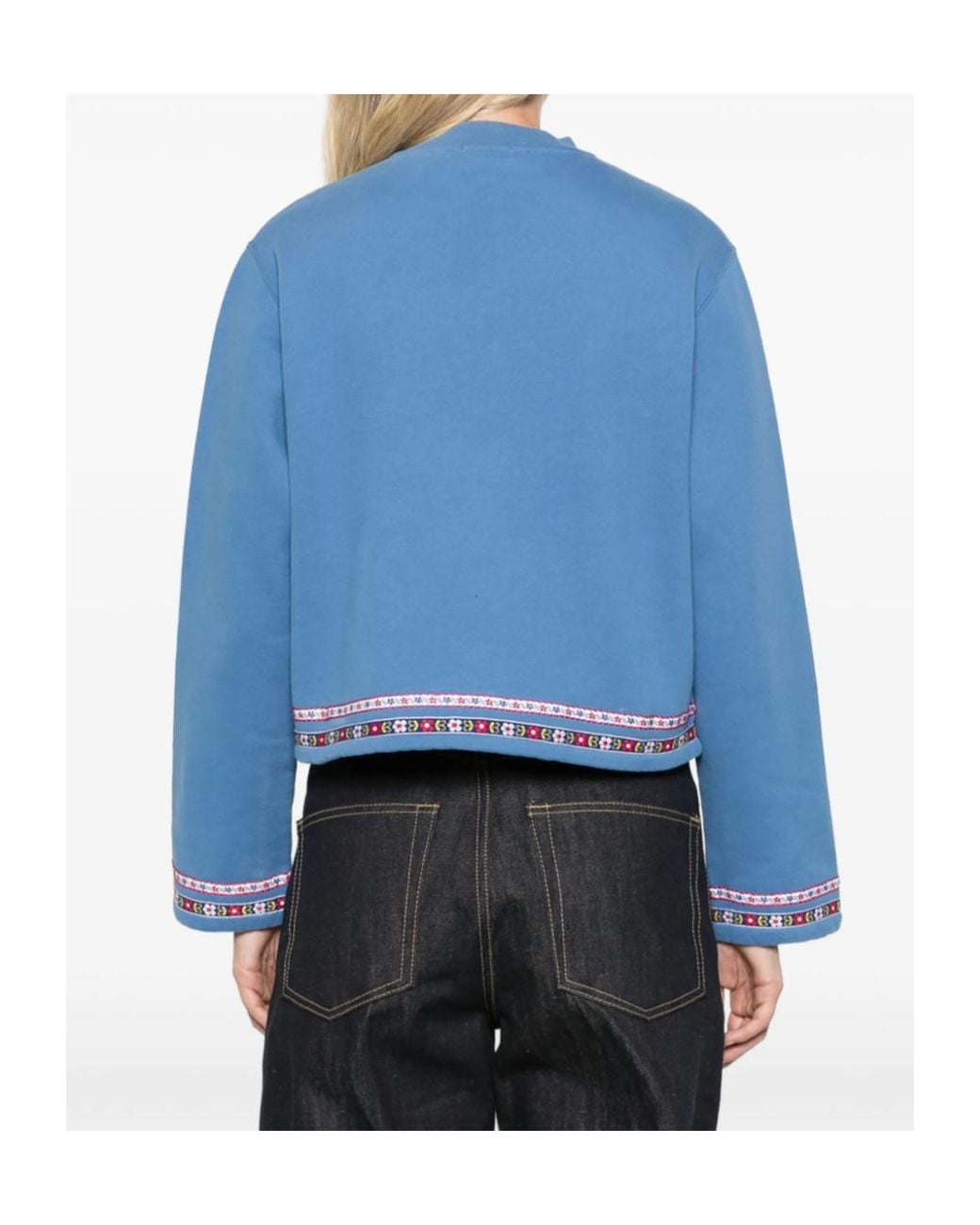 Bode Blue Ribbon Cardigan