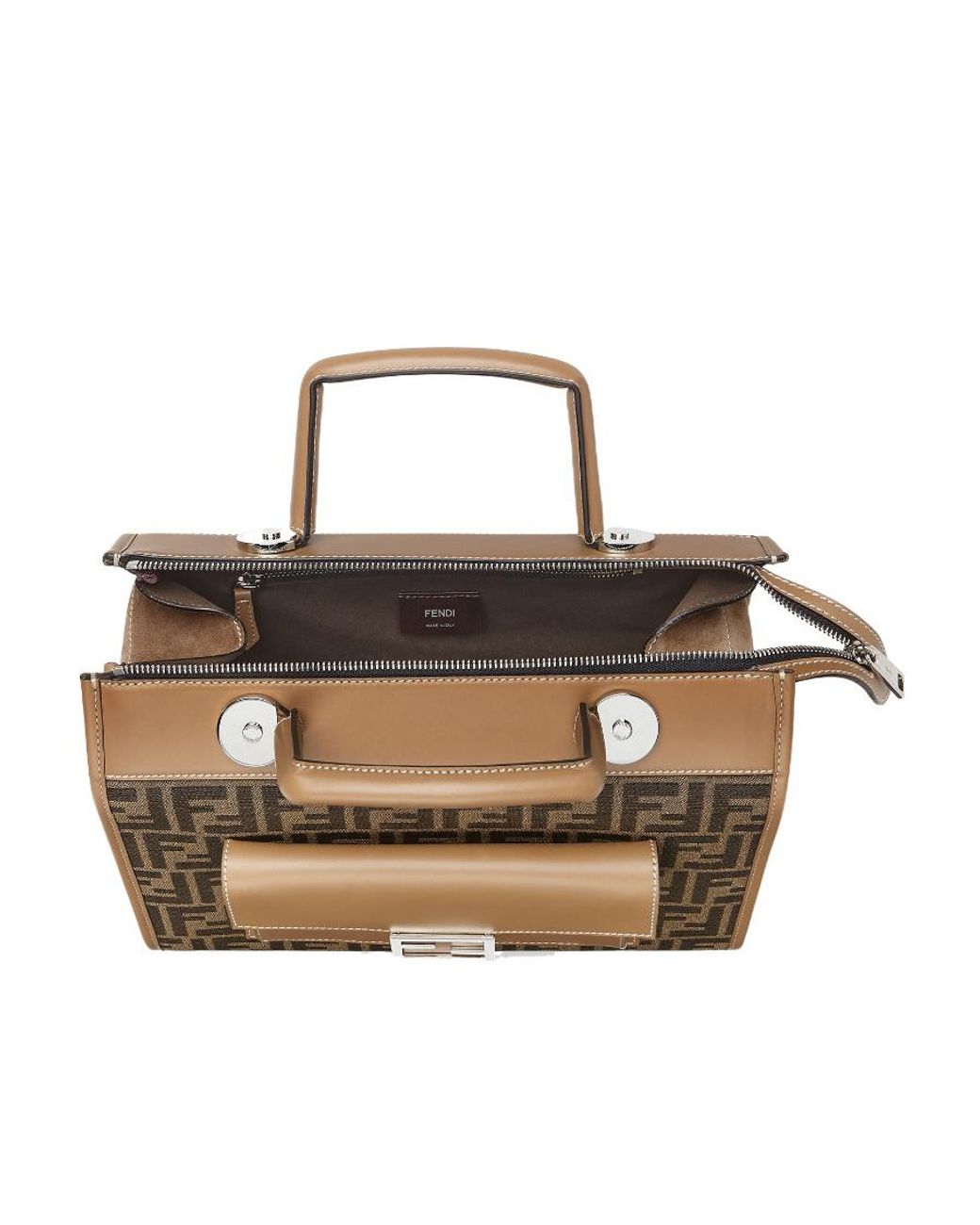 Fendi Metallic Ff Fabric Bag for men