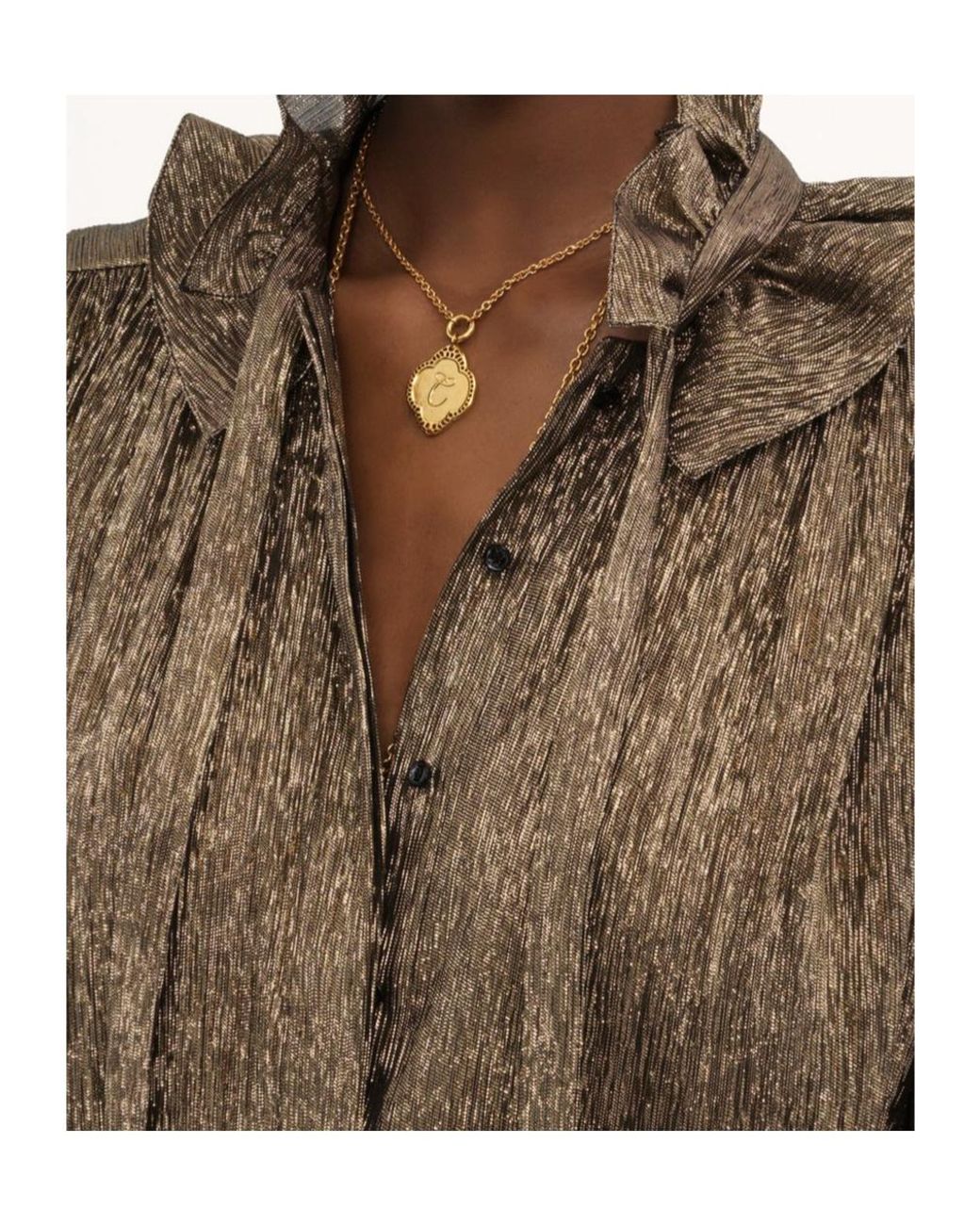 Chloé Brown Strap Shirt