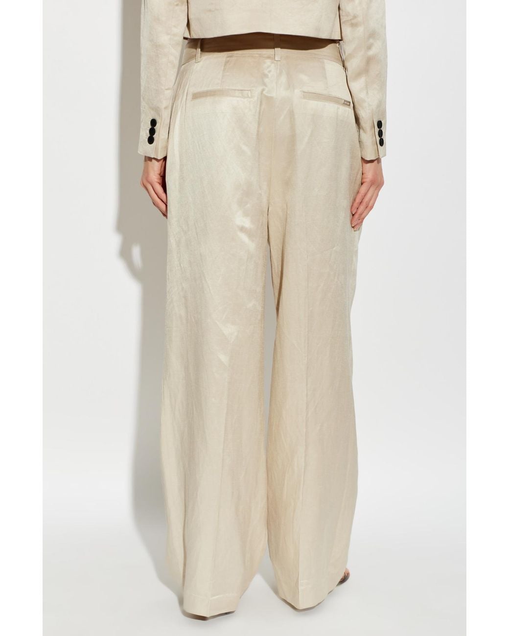 AllSaints Natural Helena Wide-Leg Pants