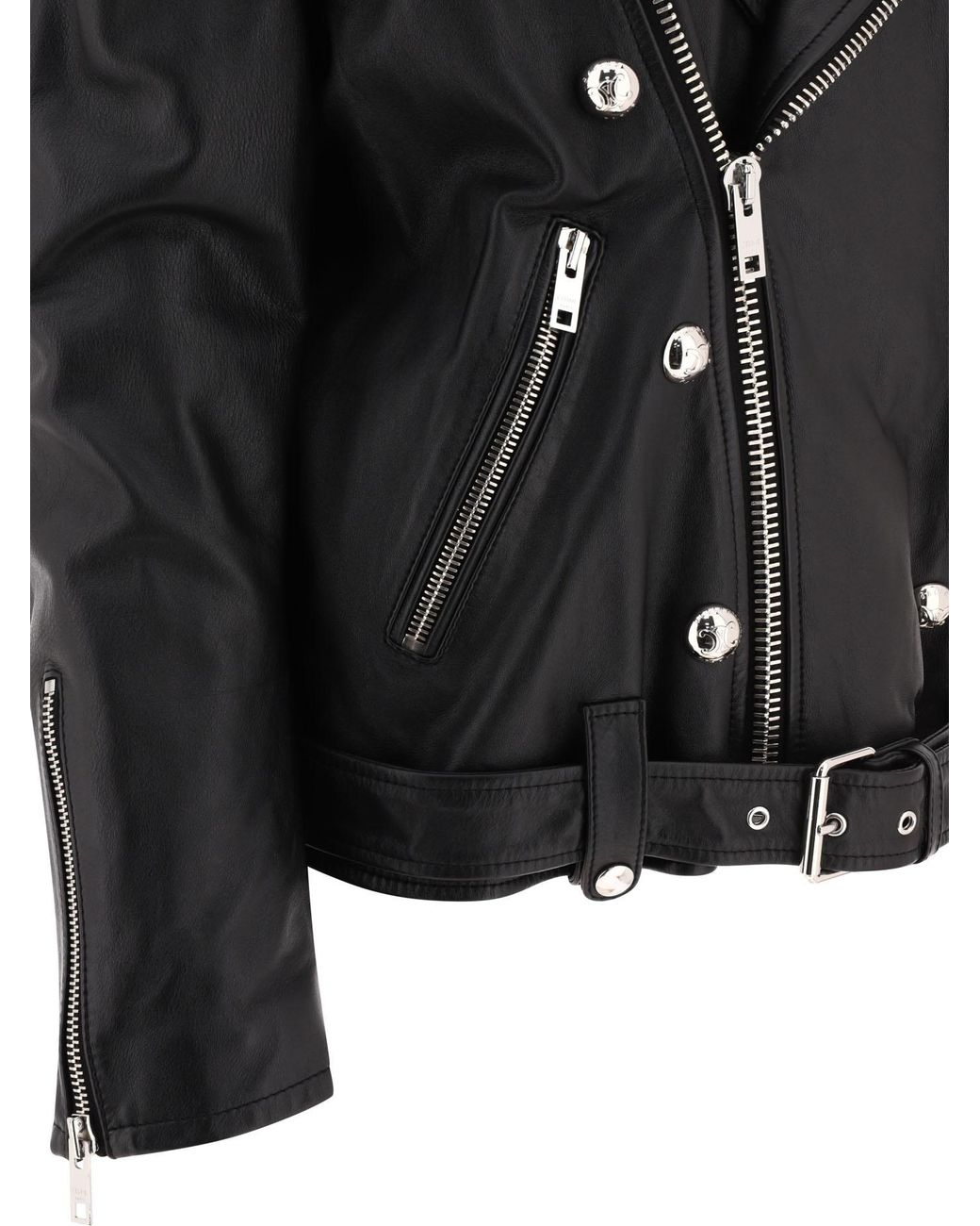 Céline Black Loose Biker Jacket