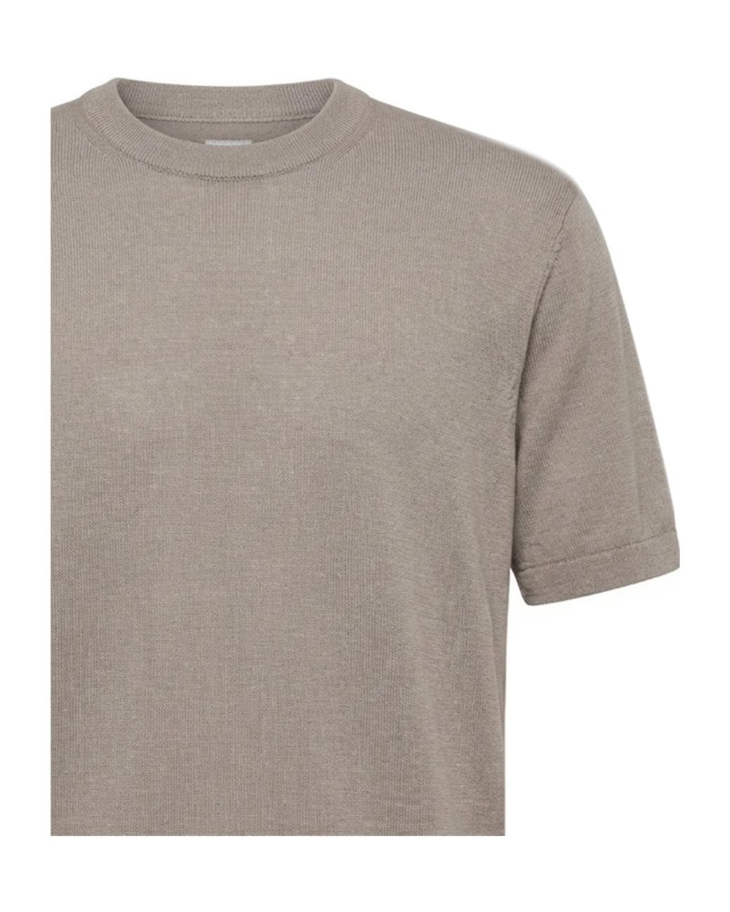 C P Company Gray Logo Patch Crewneck T-Shirt for men