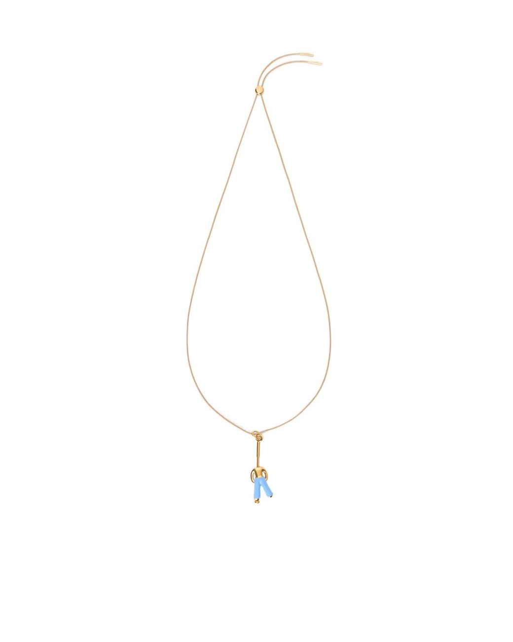 Loewe White Standing Acrobat Necklace