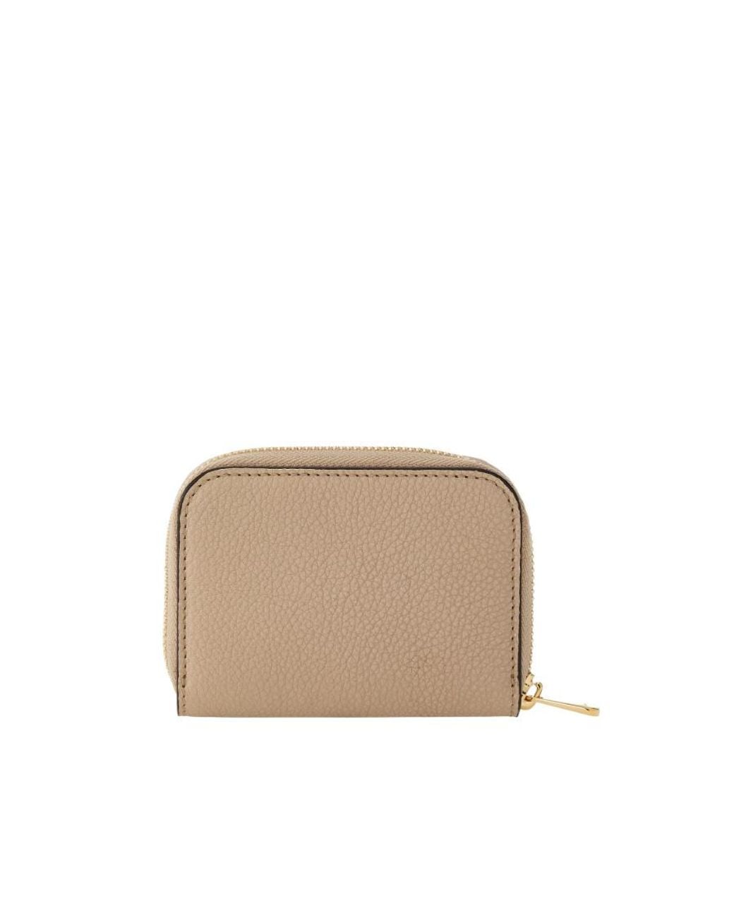 Ferragamo Natural Ferragamo Gancini Zipped Card Holder