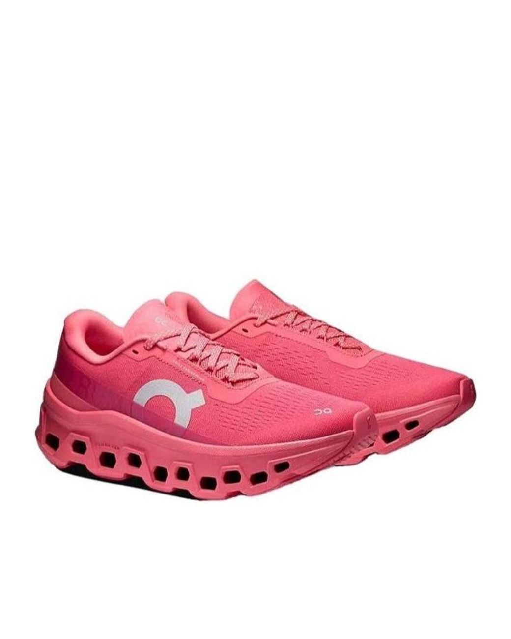 On Shoes Pink Cloudmonster 1 Cushioned Running Shoes