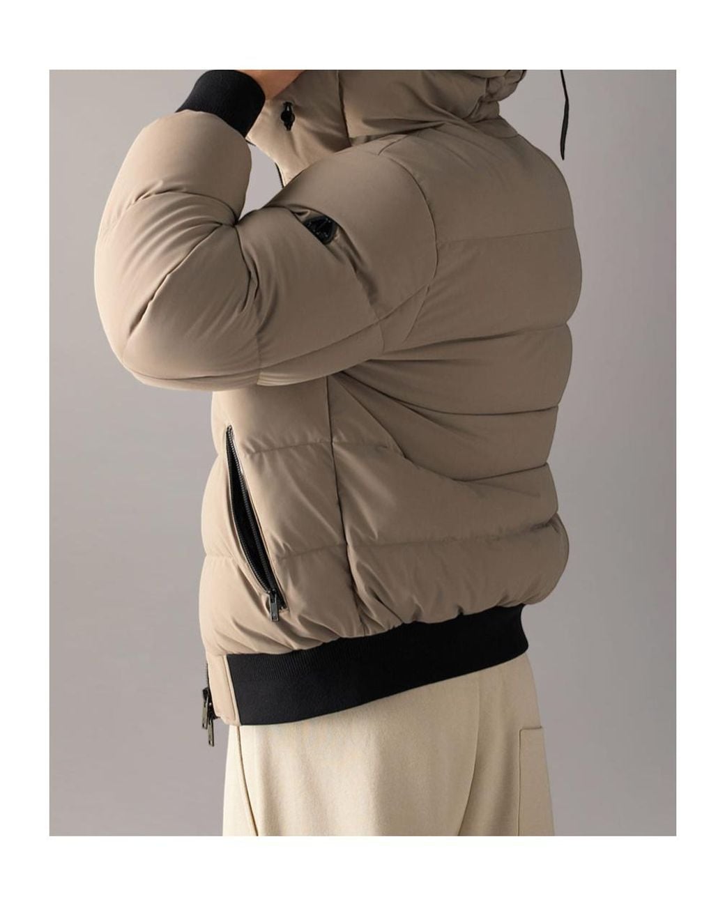 Moose Knuckles Natural Soho Down Bomber for men