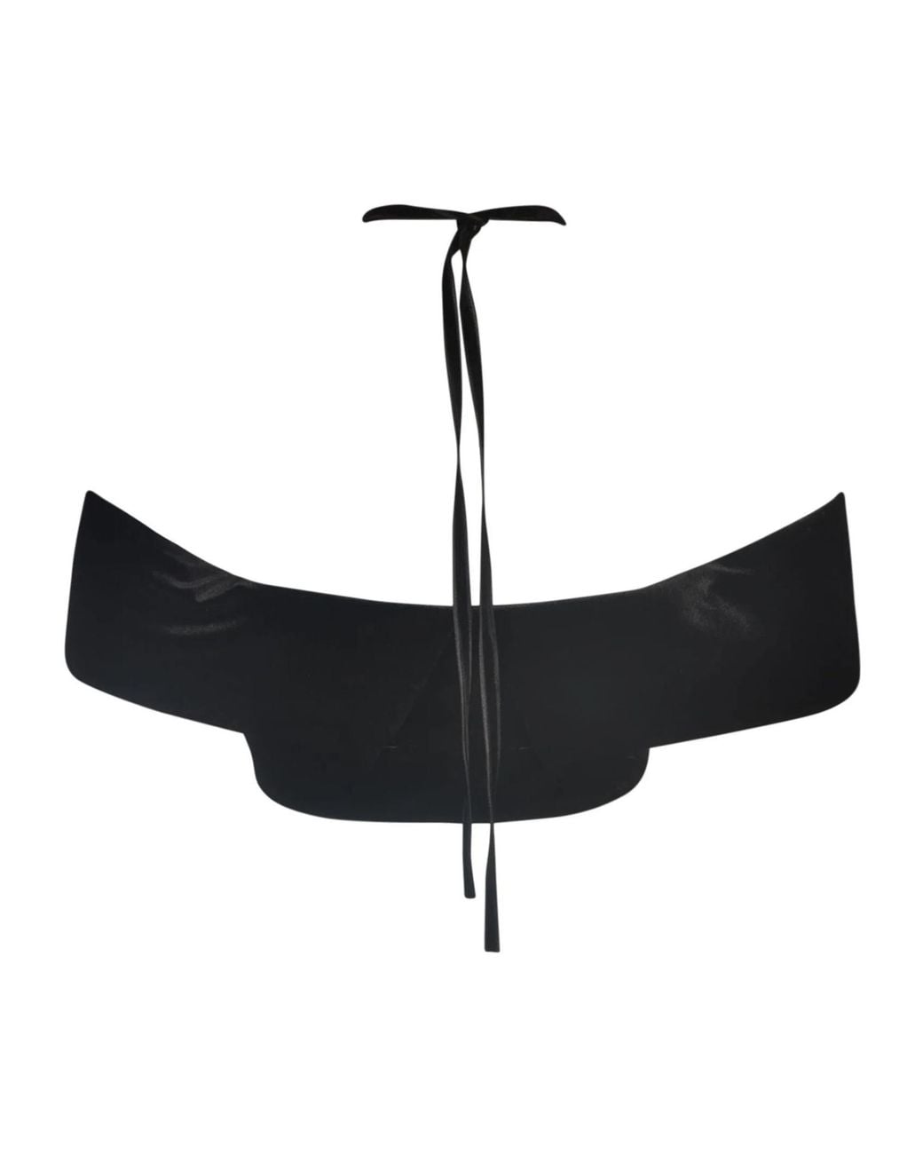Philosophy Di Lorenzo Serafini Black Off-Shoulder Halterneck Velvet Top