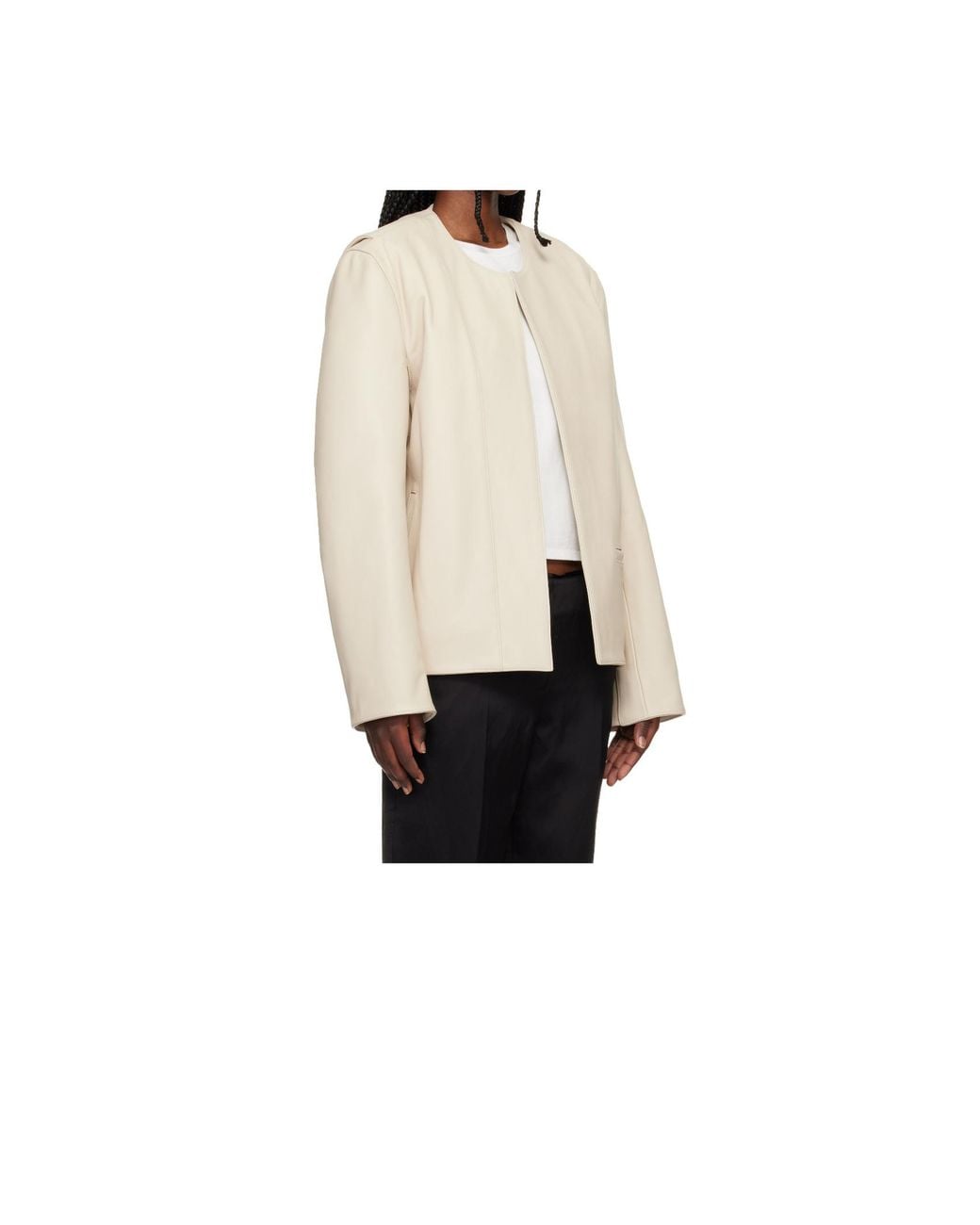 Totême Natural Crew Neck Jacket