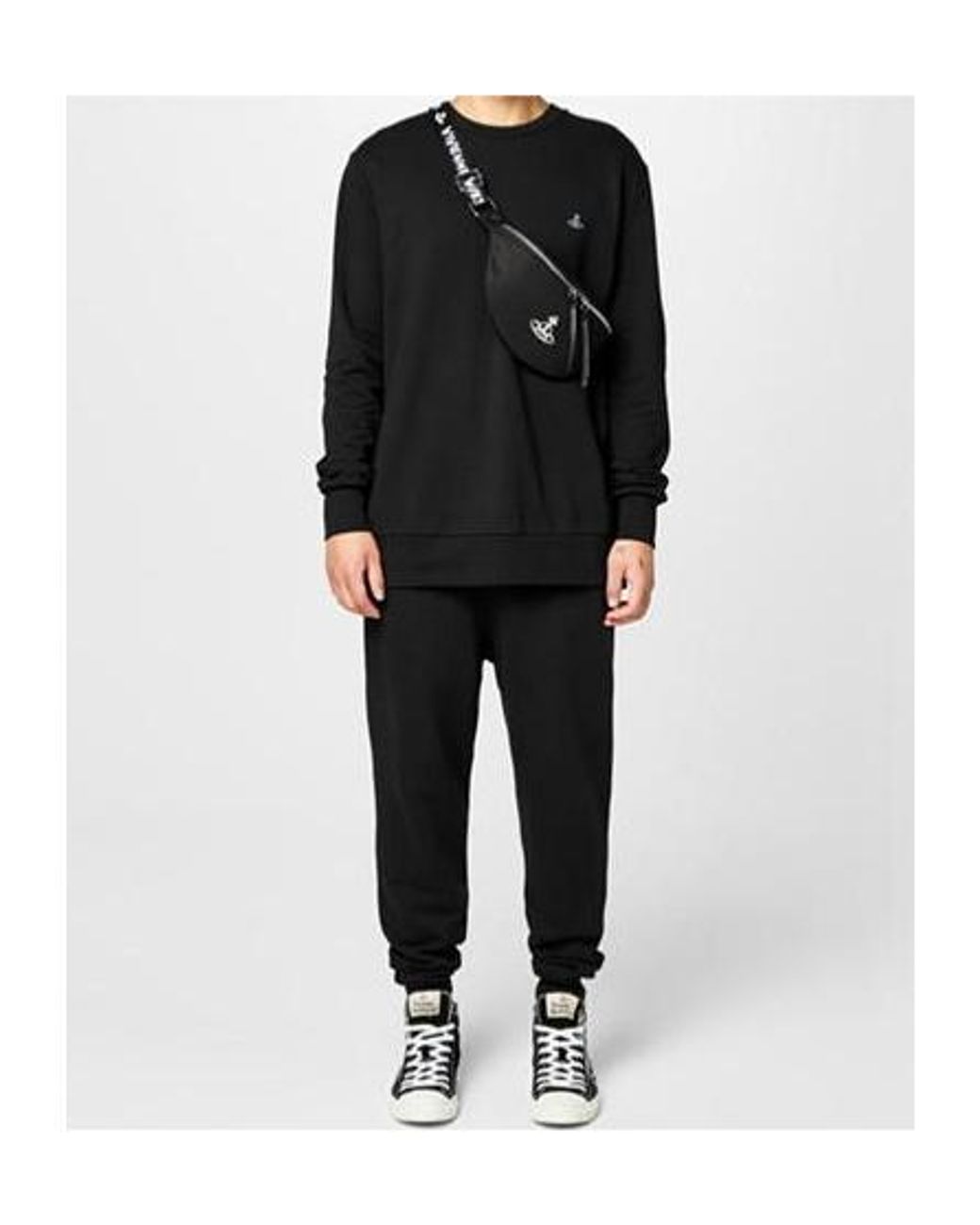 Vivienne Westwood Black Crew Neck Sweatshirt for men