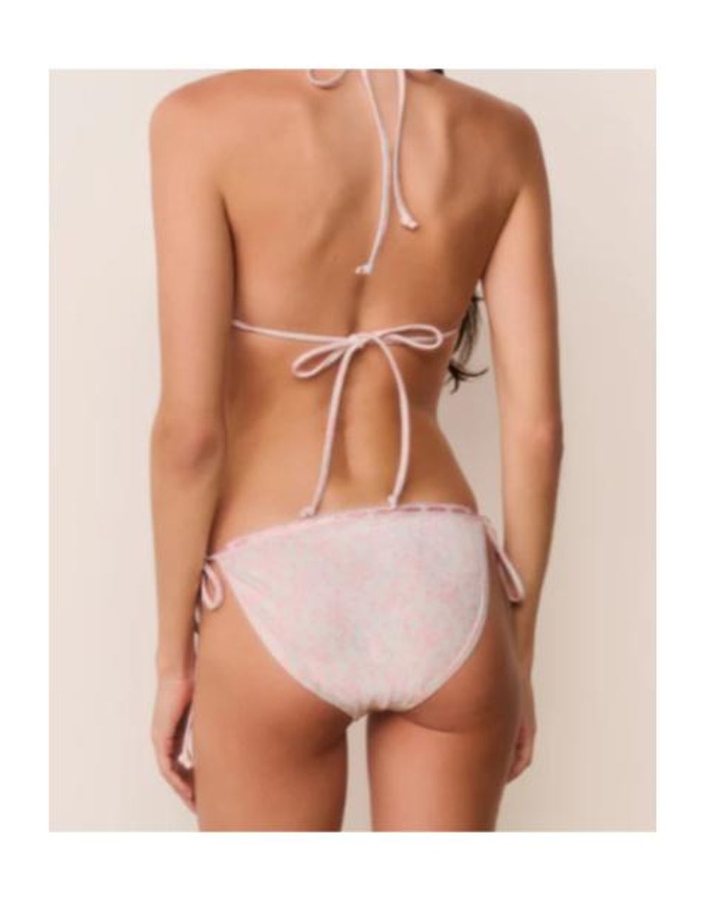 LoveShackFancy White Harbor Tie-Side Bikini