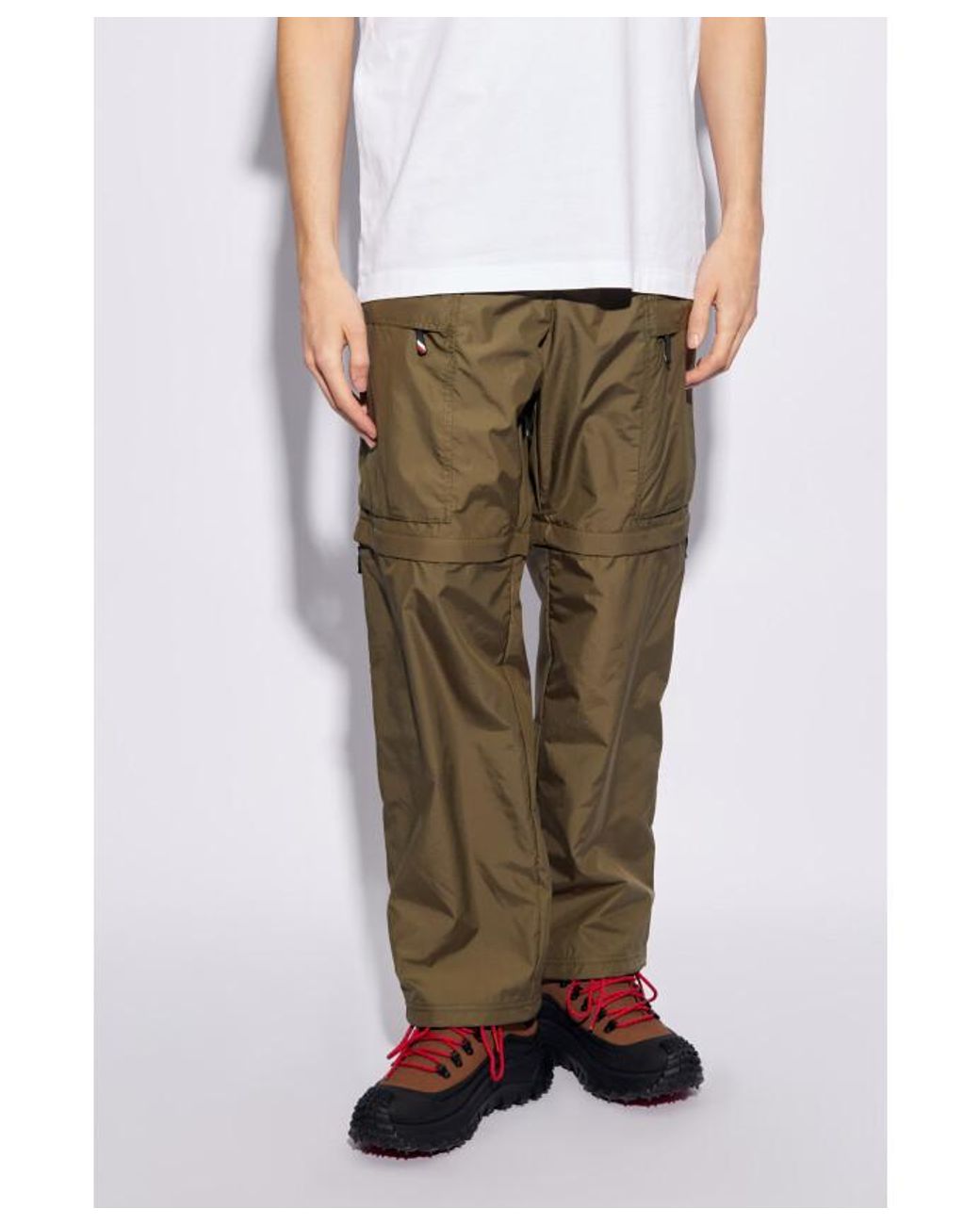 Moncler Green Grenoble Drawstring Cargo Pants for men