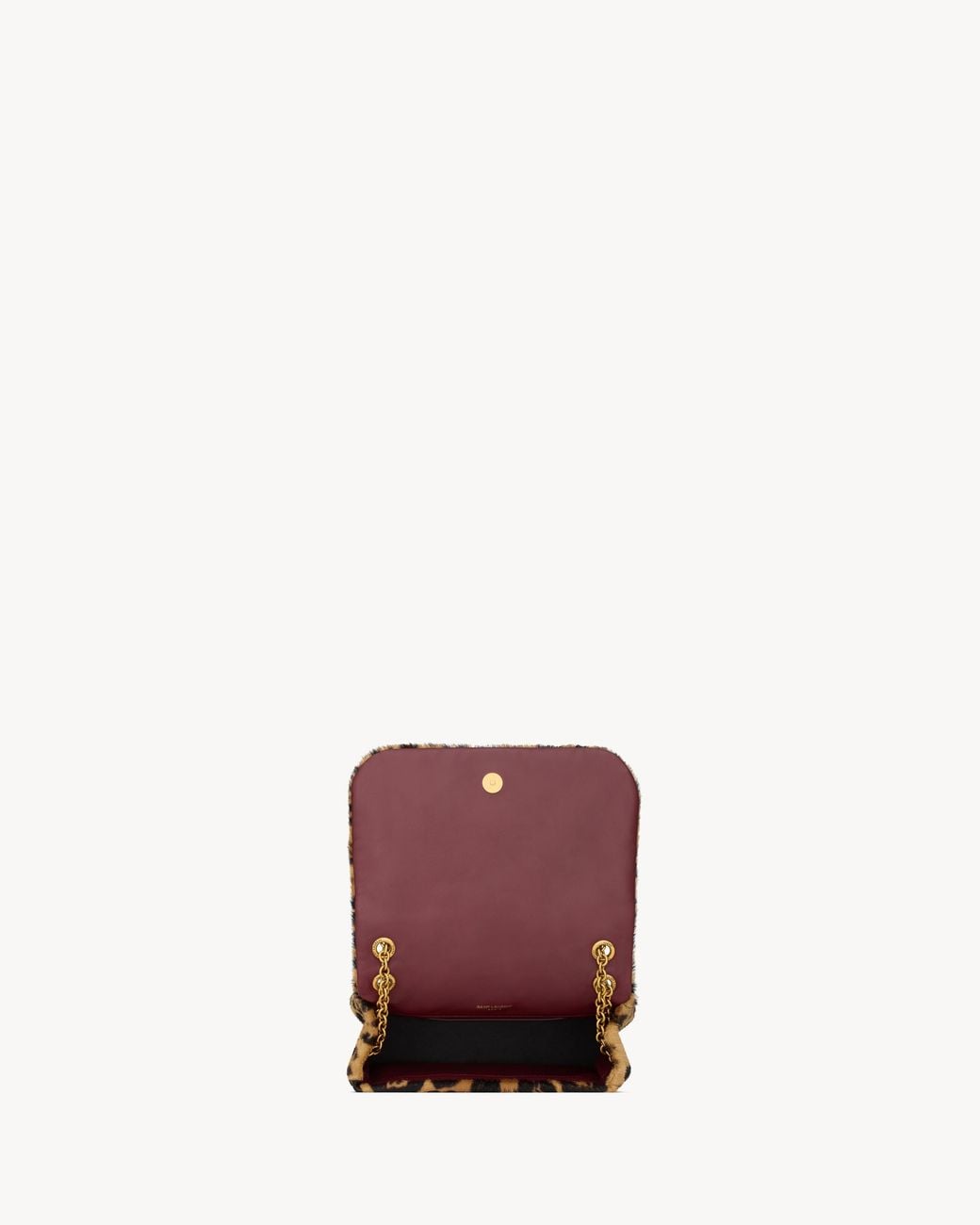 Saint Laurent White Jamie 4.3 Animal Patterned Mini Shoulder Bag