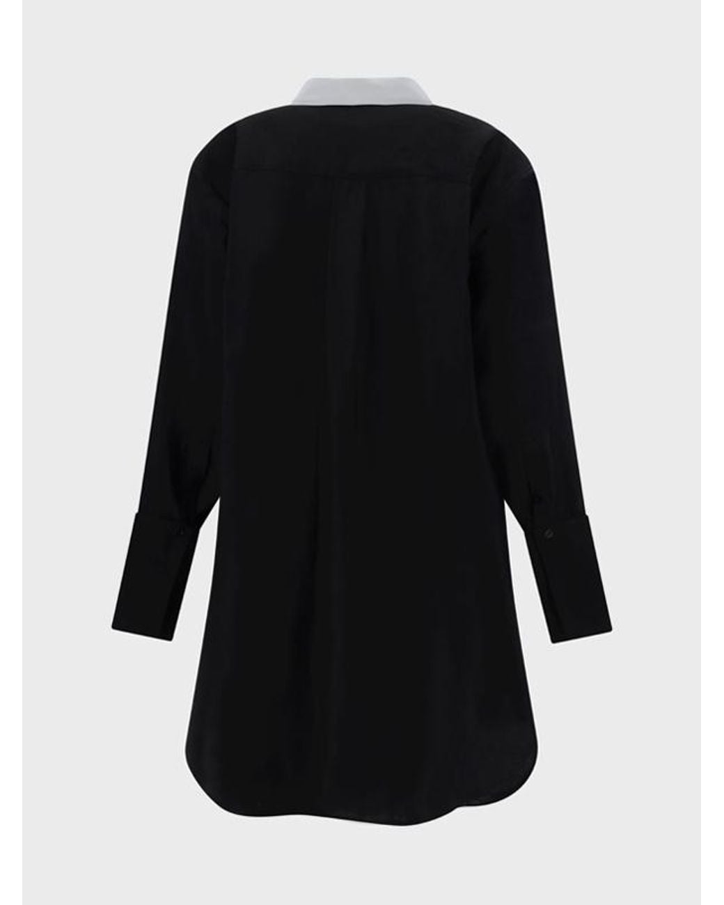 Loewe Black Anagram Embroidered Shirt Dress
