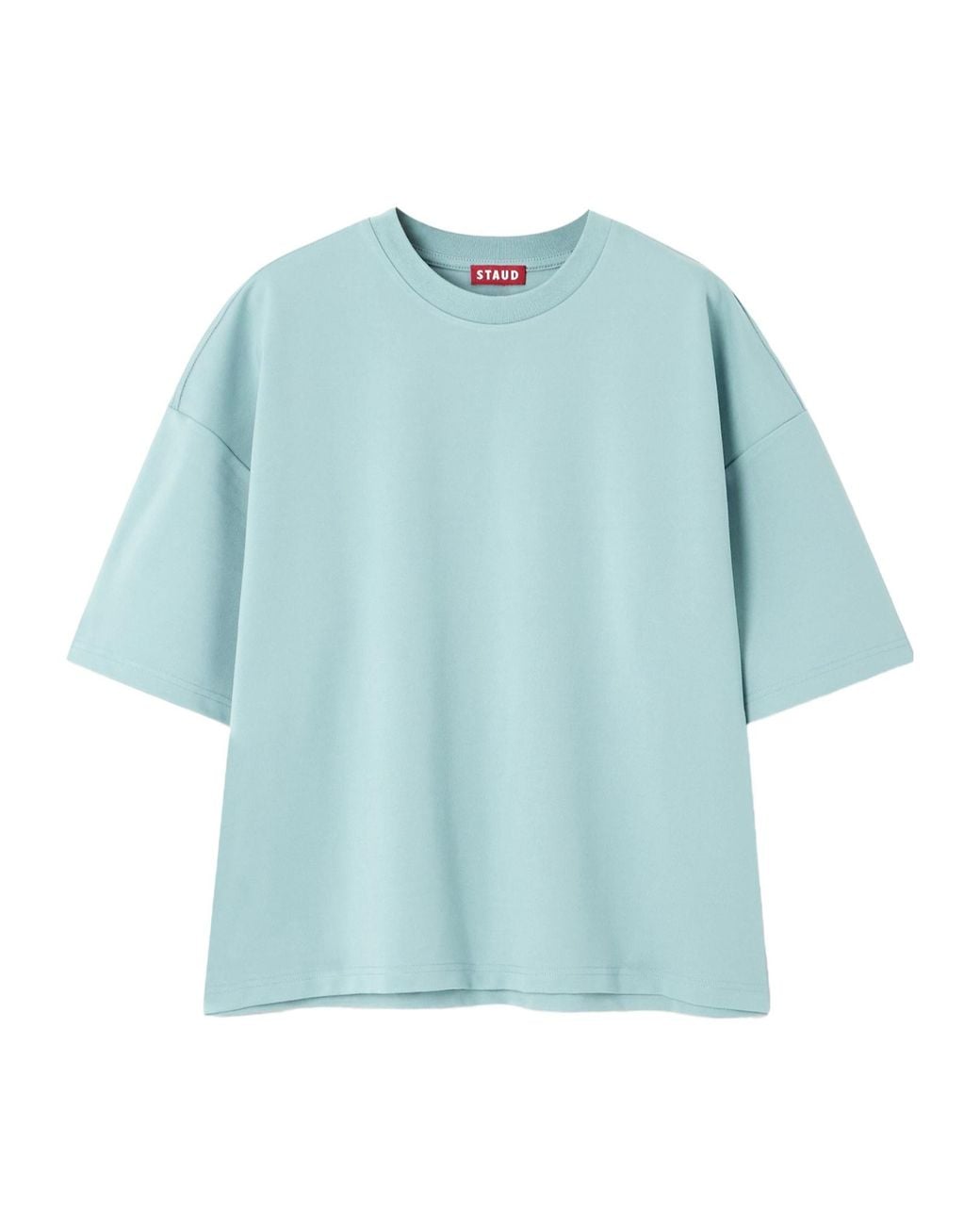 Staud Blue Stretch-Jersey T-Shirt