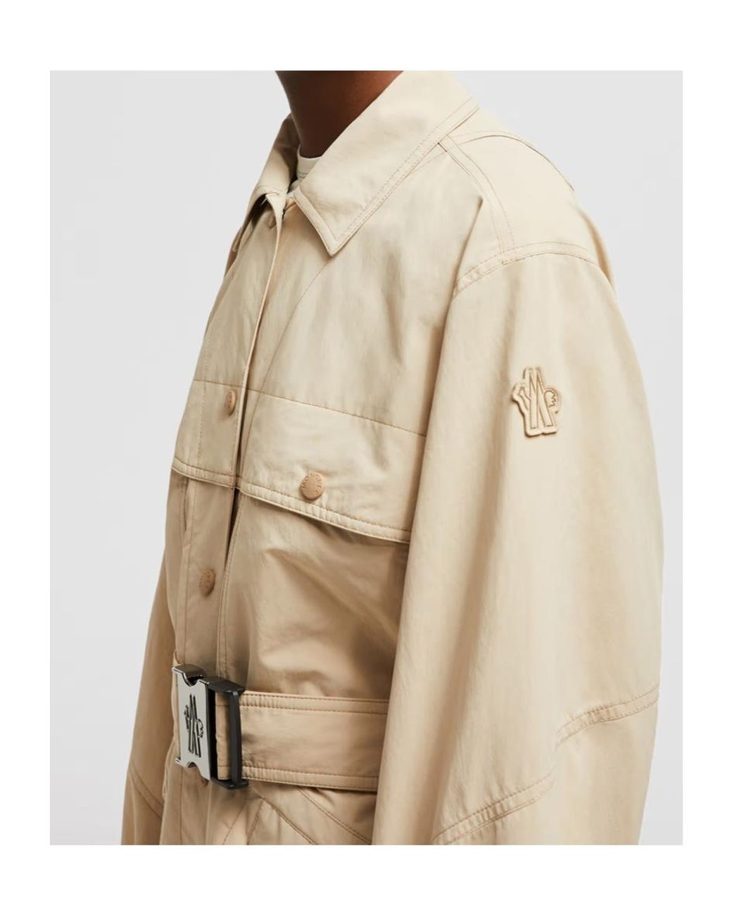 Moncler Natural Kaeng Belted Field Jacket