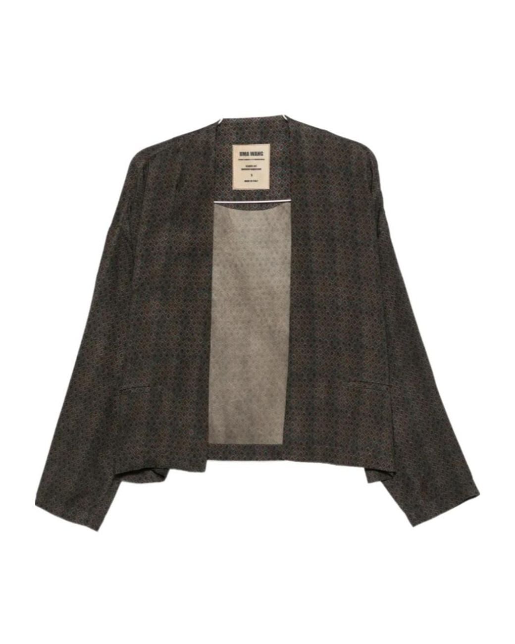 Uma Wang Black Long-Sleeved Casual Jacket