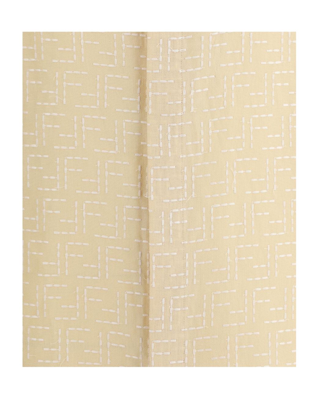 Fendi Natural Ff Jacquard Short-Sleeved Shirt for men