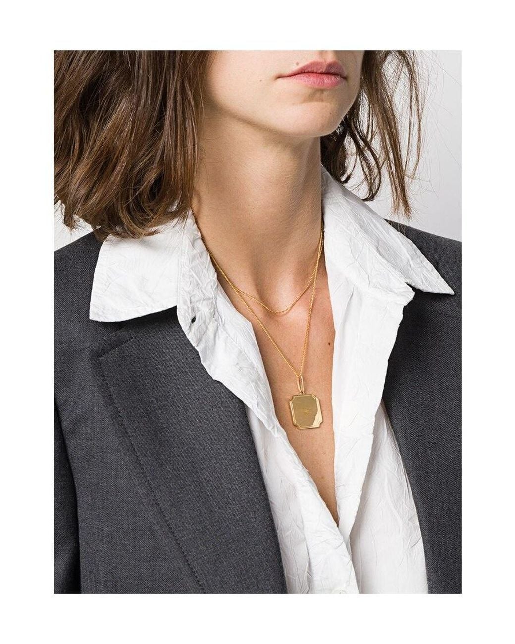 Céline Natural Separables Triomphe Plate Pendant