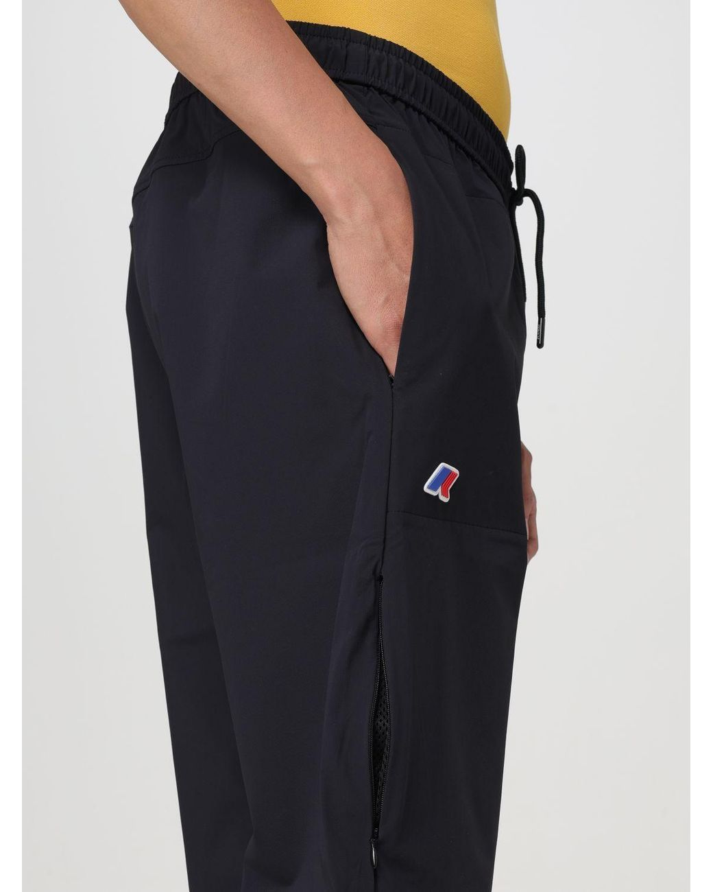 K-Way Black Med Travel Trousers for men