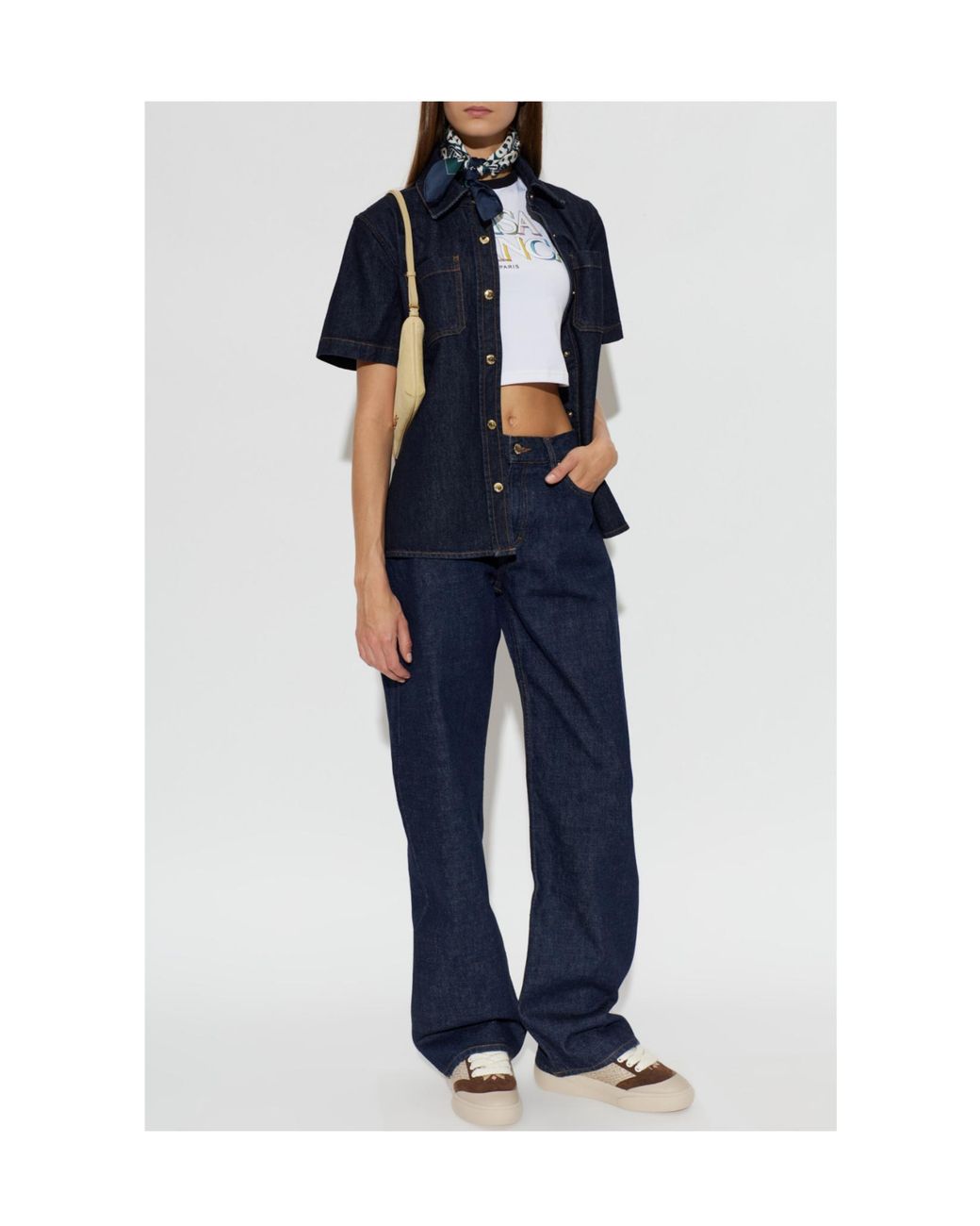 Casablanca Blue Belt Loop Jeans