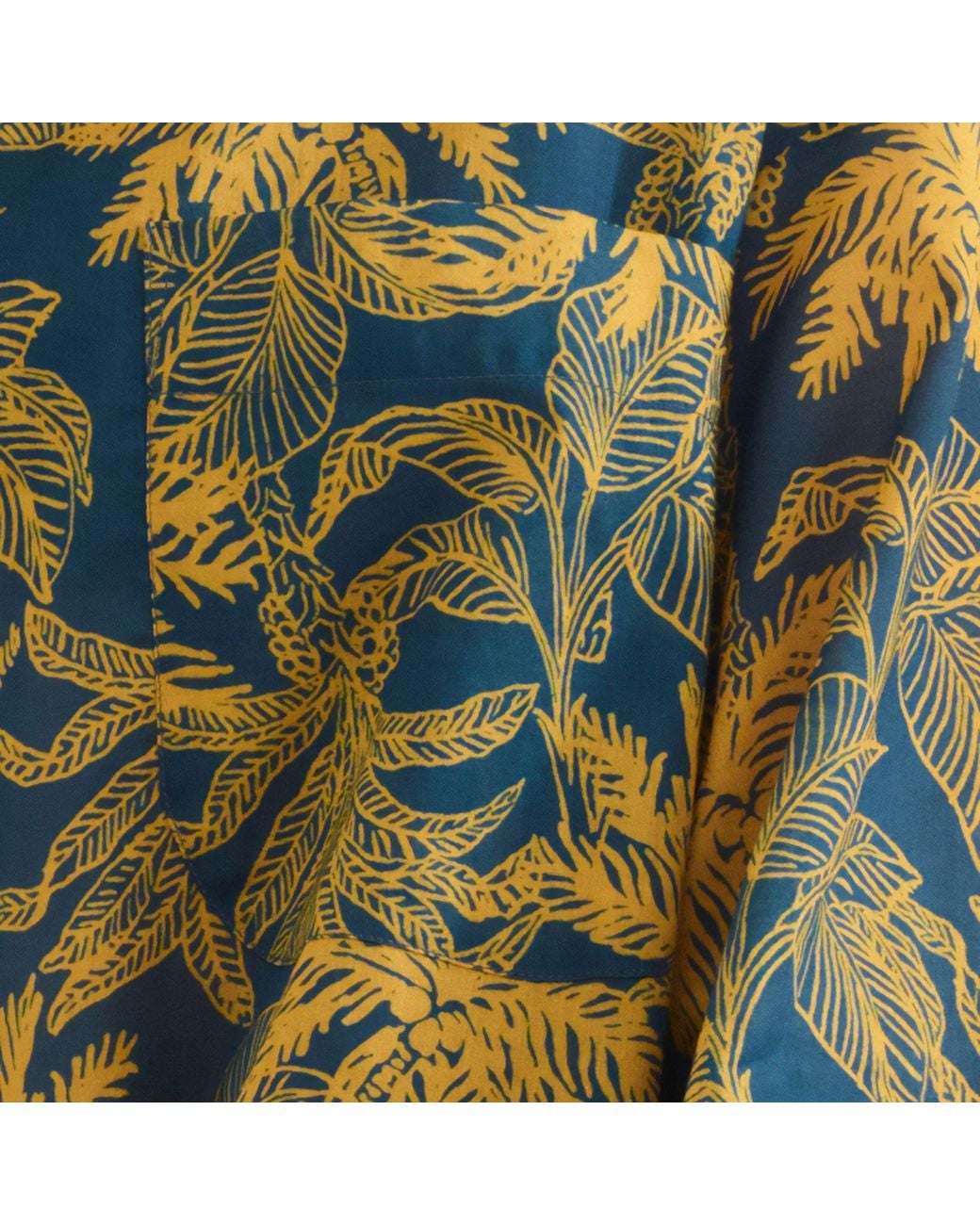 Eres Green Tropicalprint Longsleeve Mini Dress