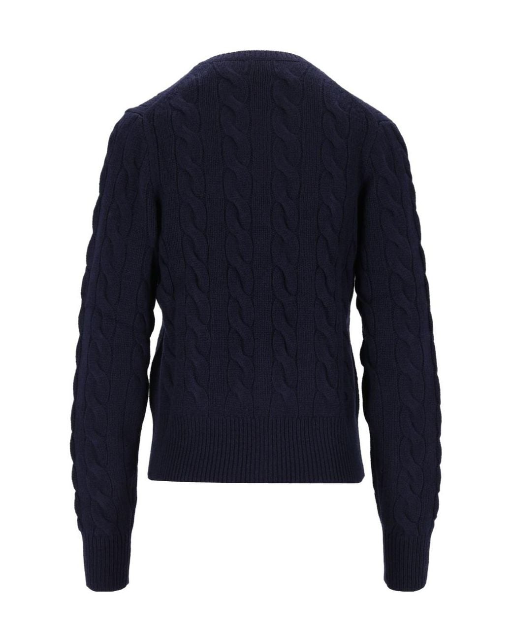 Polo Ralph Lauren Blue Cable-Knit Cardigan