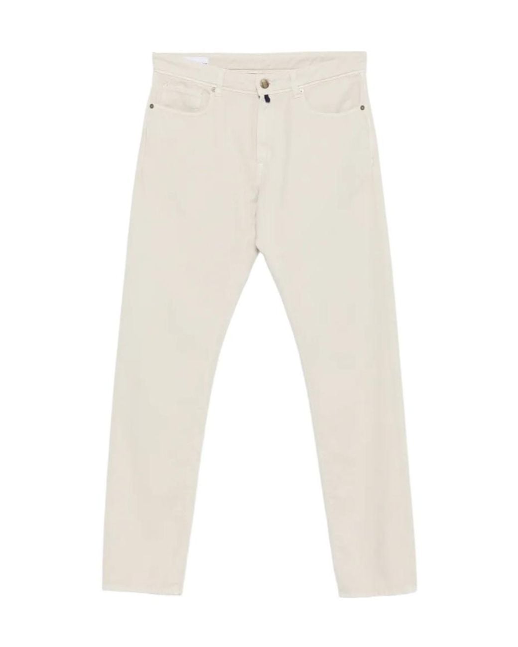 Incotex White Straight-Leg Five-Pocket Jeans for men