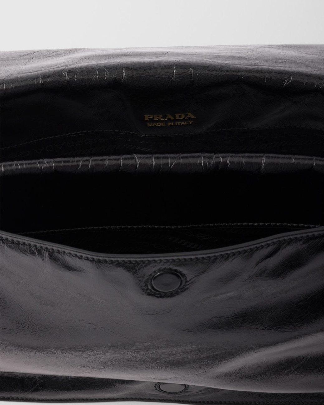 Prada Black Triangle-Logo Shoulder Bag