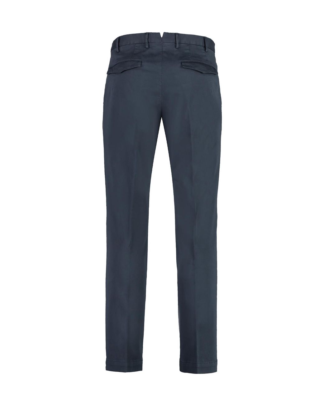 PT01 Blue Stretch Cotton Slacks for men
