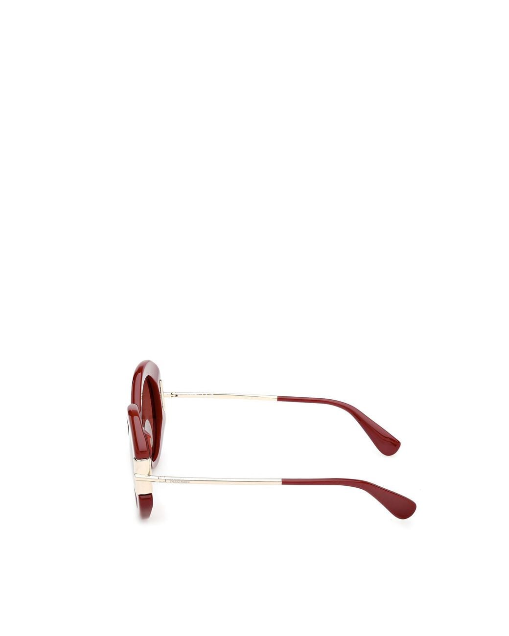 Max Mara Pink Round Frame Sunglasses