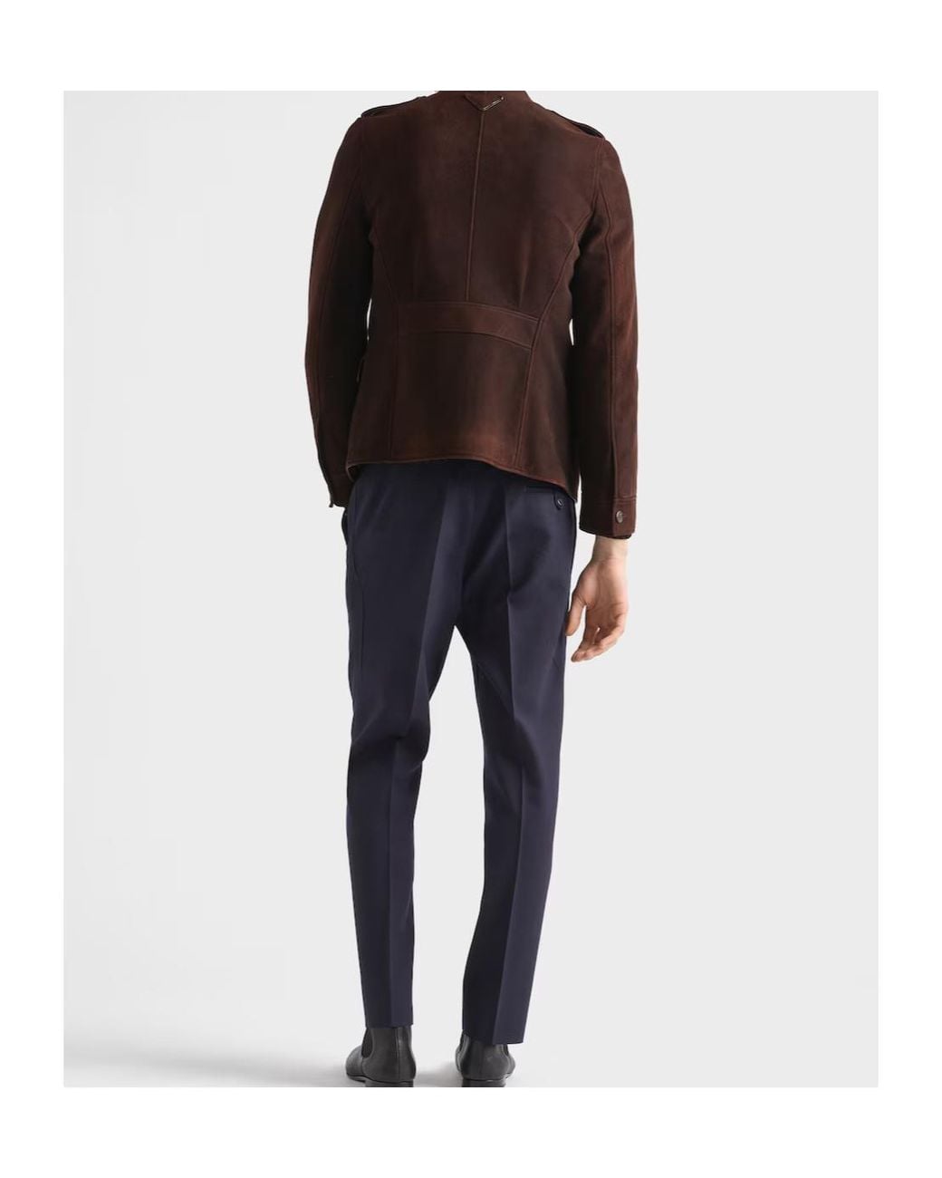 Prada Brown Suede Jacket for men