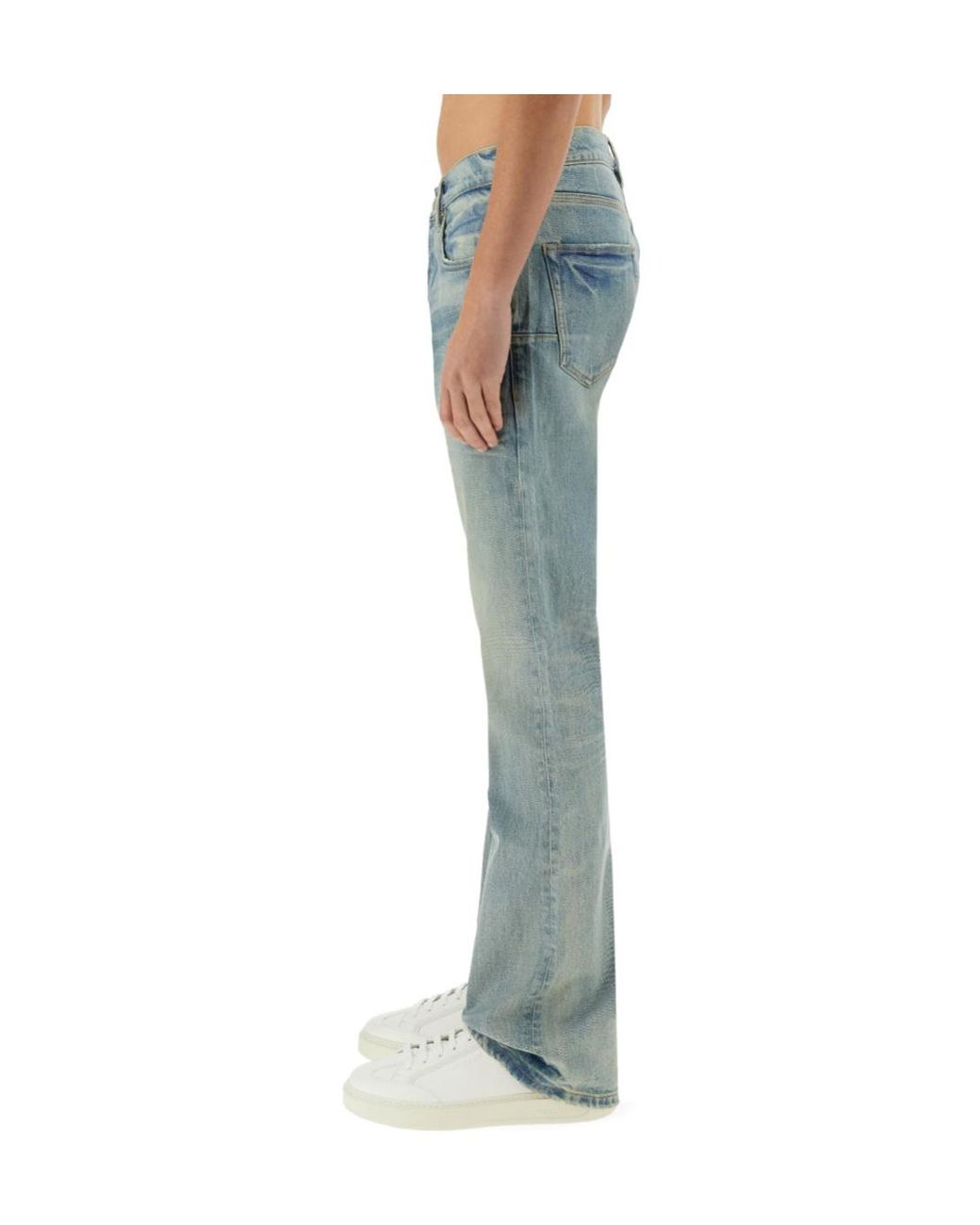 Purple Brand Blue Pinner Coated Vintage Denim Jeans for men