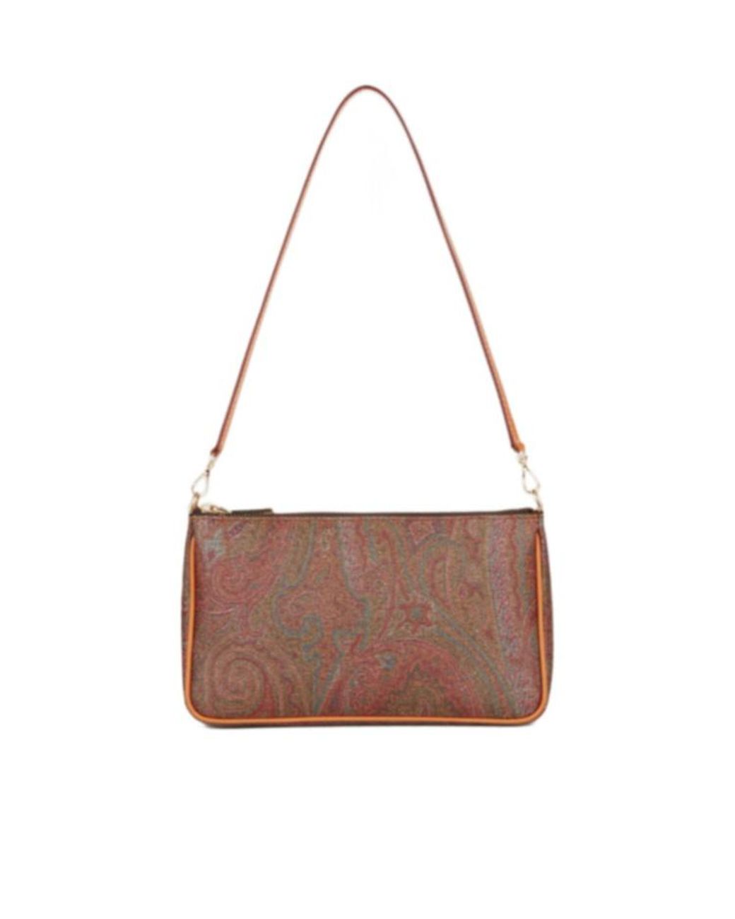 Etro Brown Small Paisley Shoulder Bag
