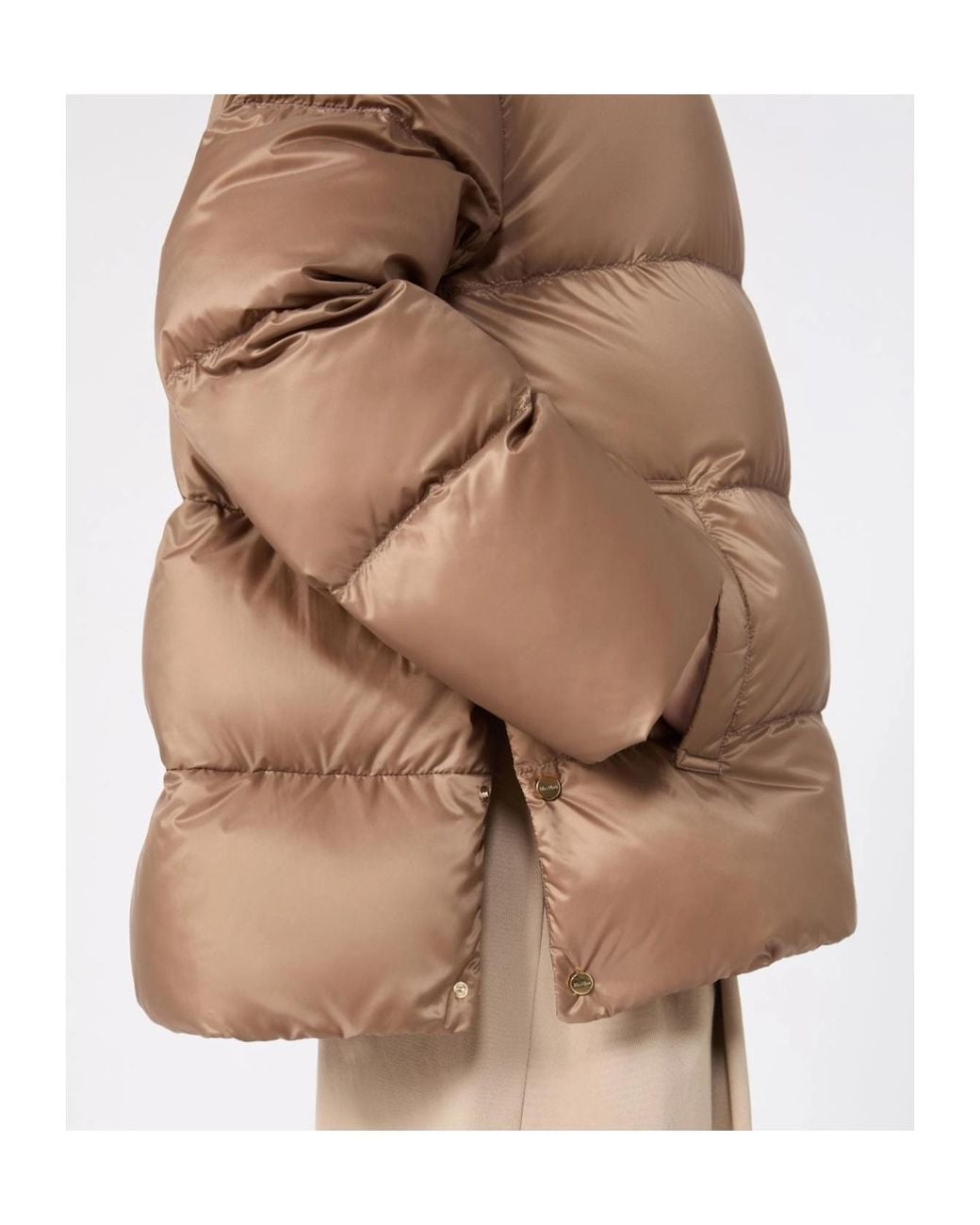 Max Mara Brown Roomy Puffer Jacket