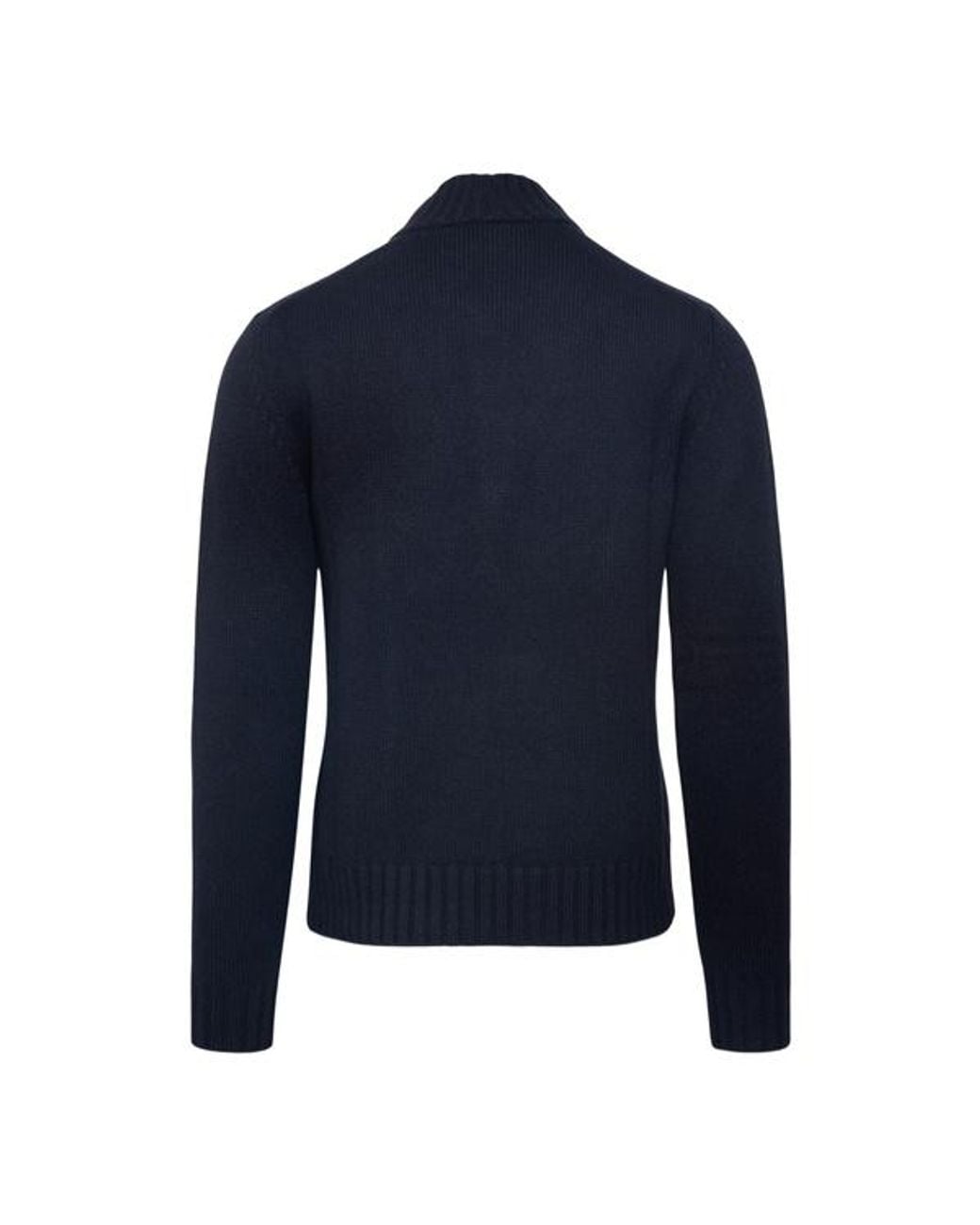 Loro Piana Blue High-Neck Sweater for men