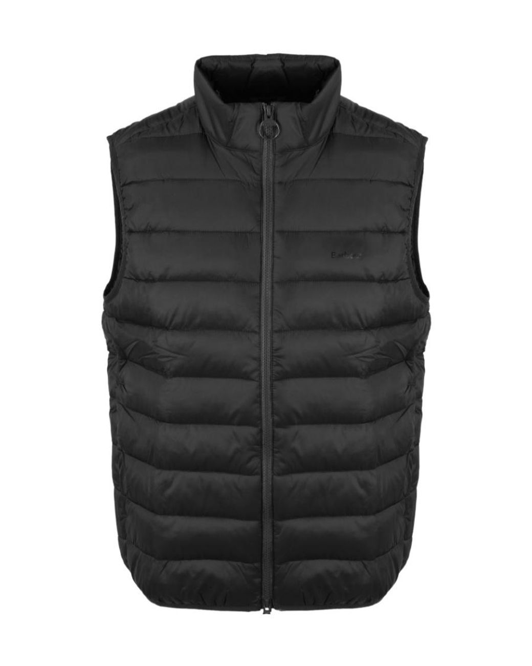 Barbour Black Padded Logo Gilet for men