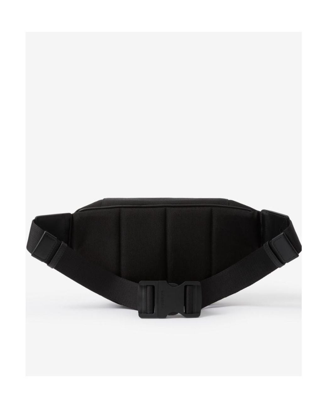 Burberry Black Sonny Check-Printed Zipped Belt Bag for men