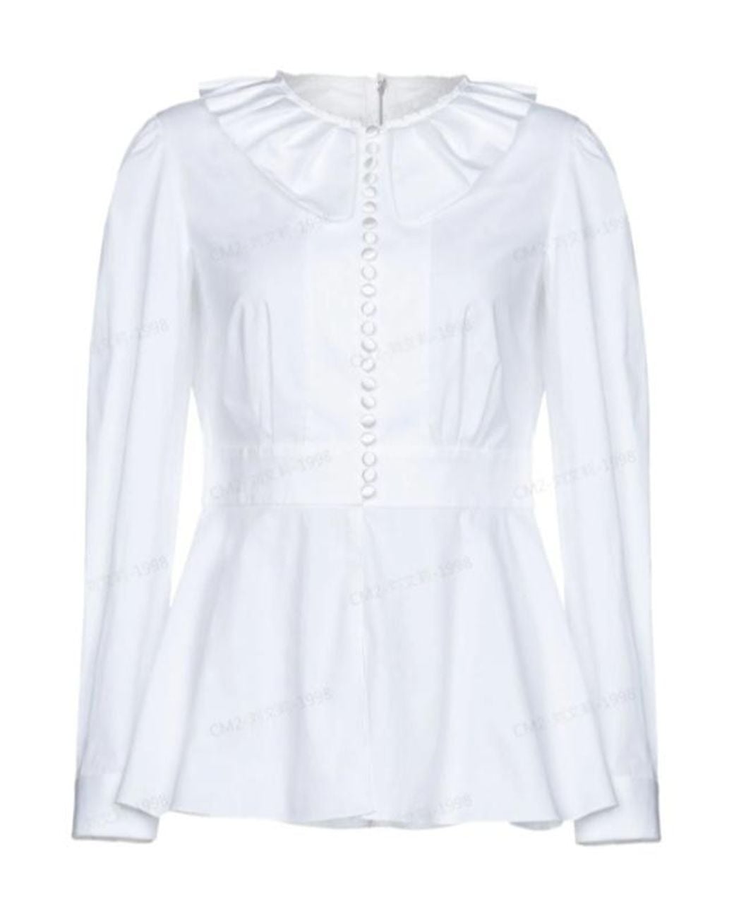 Dolce & Gabbana White Solidcolor Longsleeve Top