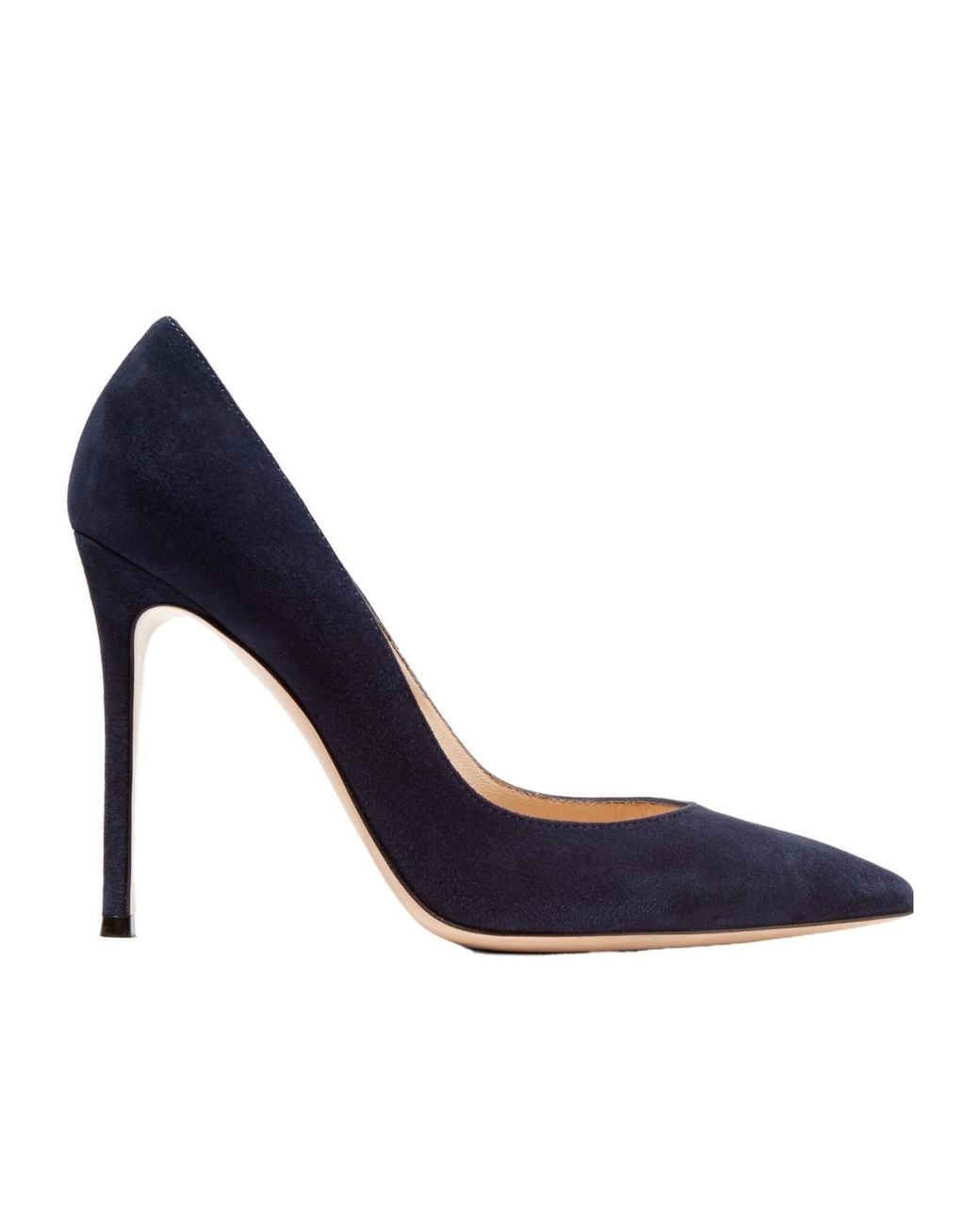 Gianvito Rossi Blue Suede Pumps