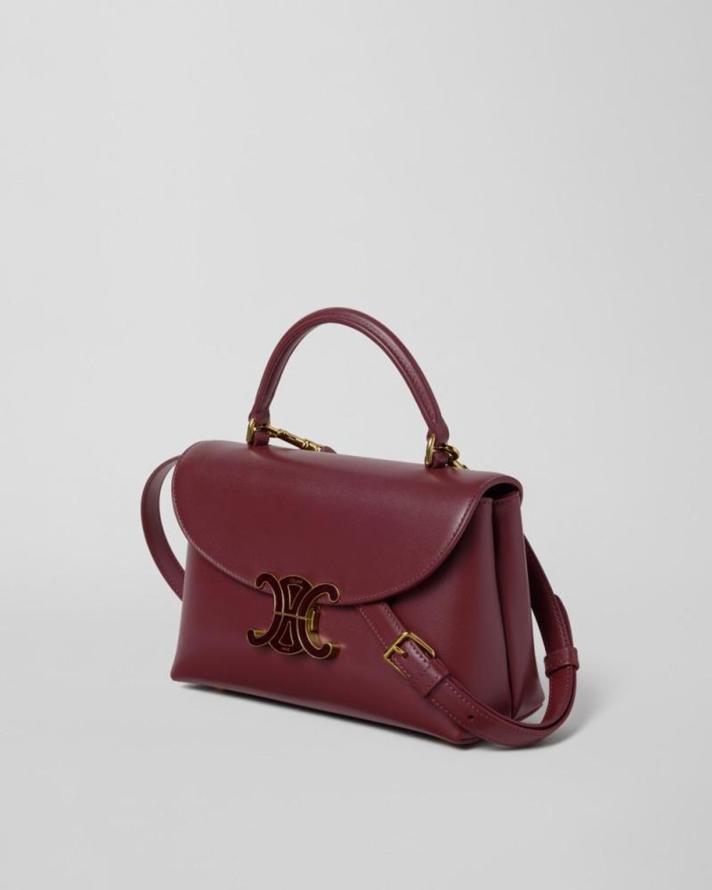 Céline Purple Teen Nino Lock Shoulder Bag