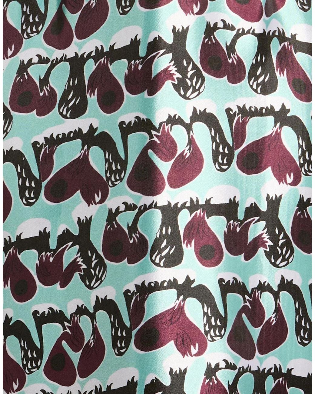 Marni Black Printed Bodycon Dress
