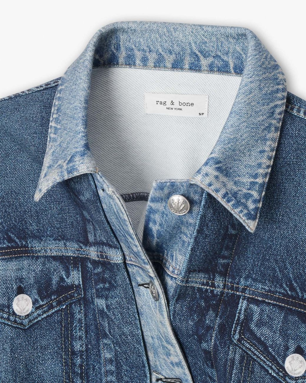 Rag & Bone Blue Long-Sleeved Jacket