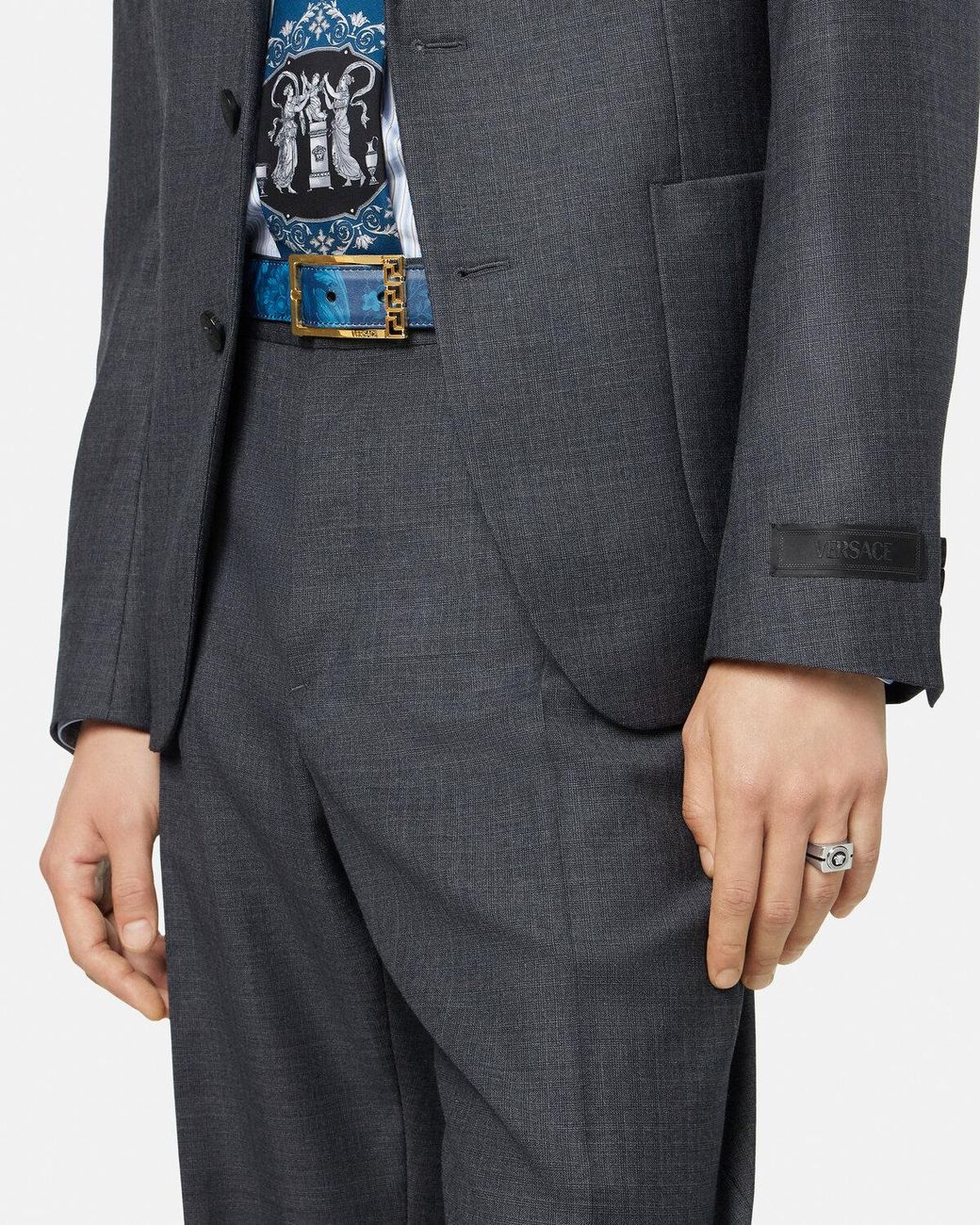 Versace White Icon Ring for men