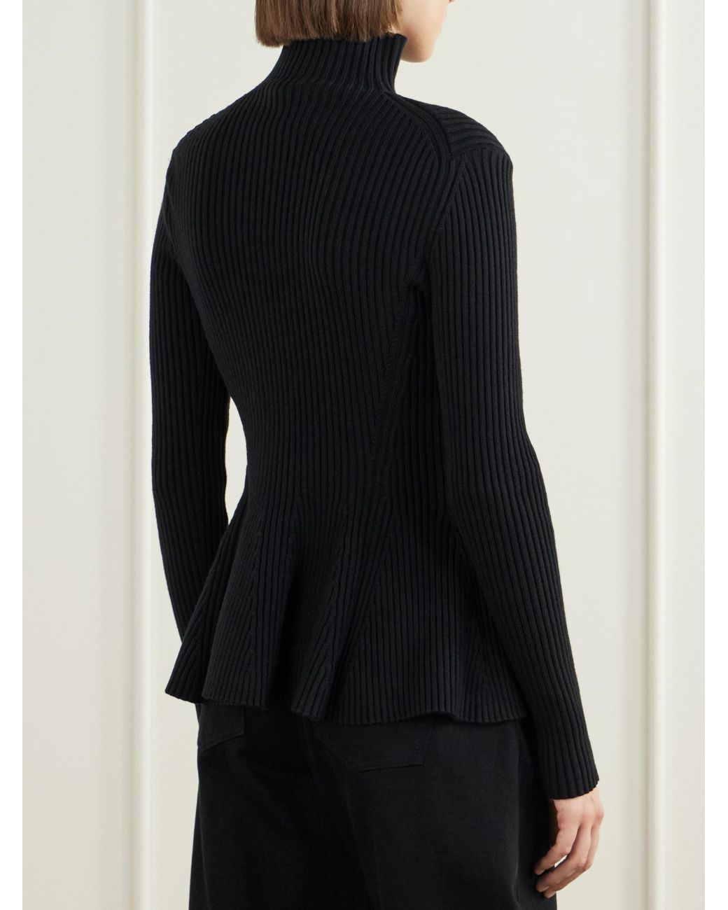 Alaïa Black Alaïa Long-Sleeved Zip-Up Cardigan