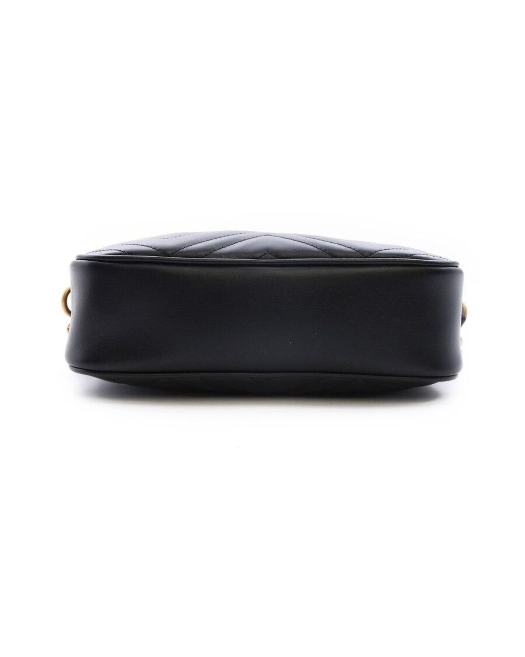 Gucci Black Gg Marmont Shoulder Bag