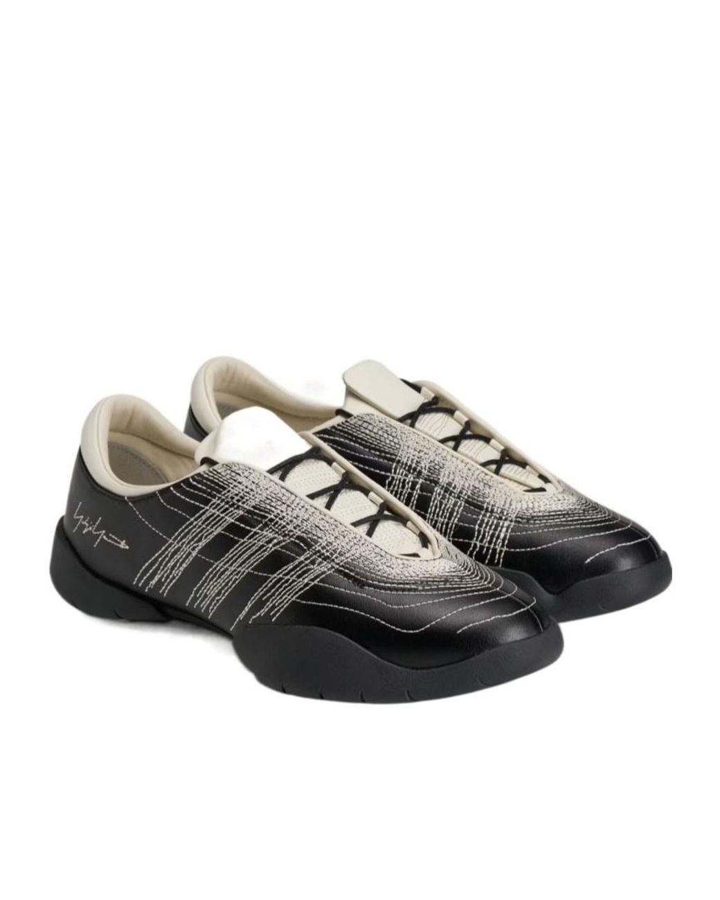 Y-3 Black Regu Low-Top Sneakers for men
