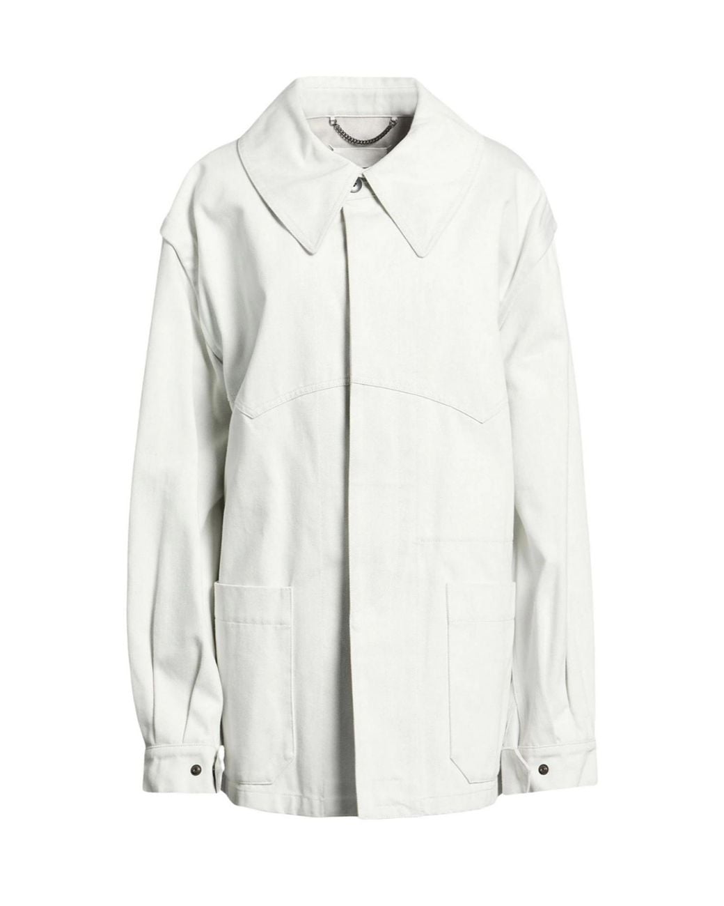 Maison Margiela White Loose-Fitting Denim Jacket