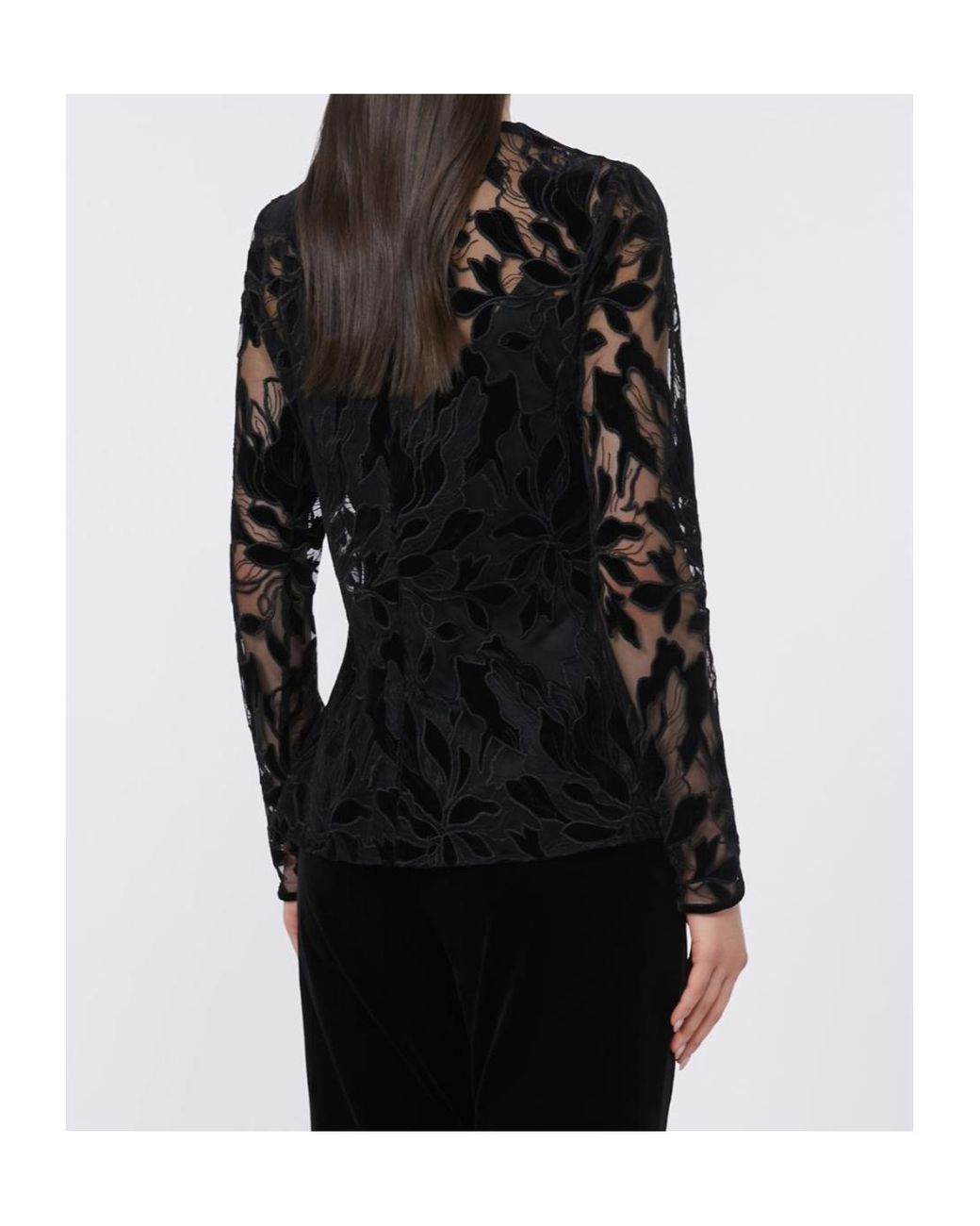 Max Mara Black Studio Long-Sleeved Top