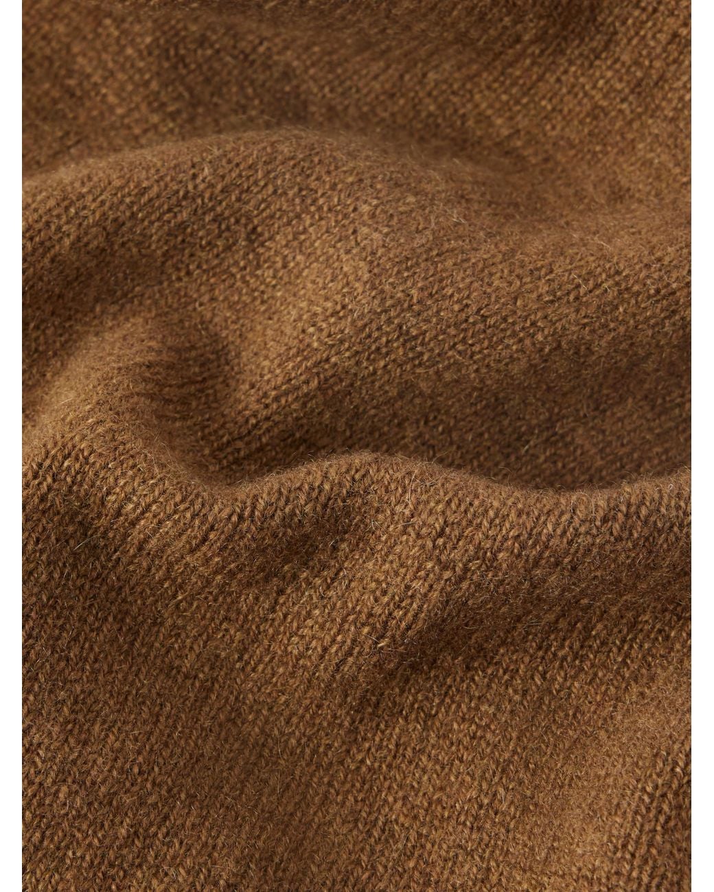 Johnstons Brown Reel Cashmere Scarf